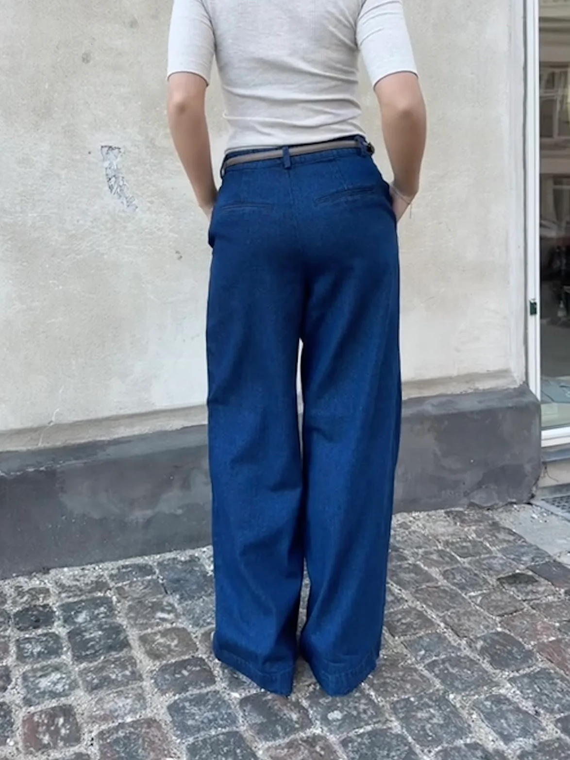 Saint Tropez JaclynSZ Pants Dark Blue Denim - Image 8