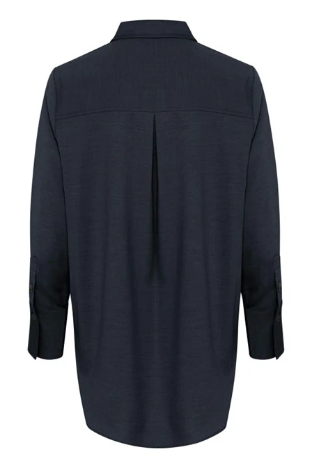 My Essential Wardrobe JaneMW Shirt Total Eclipse (navy) - Image 4