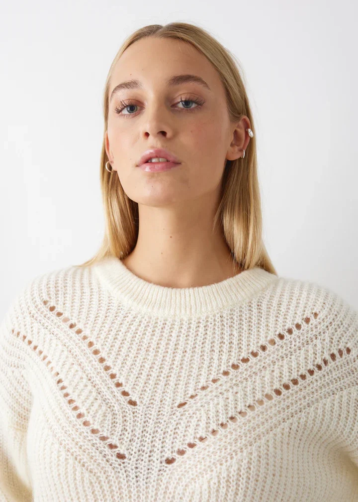Noella Janice Knit Off White - Image 3