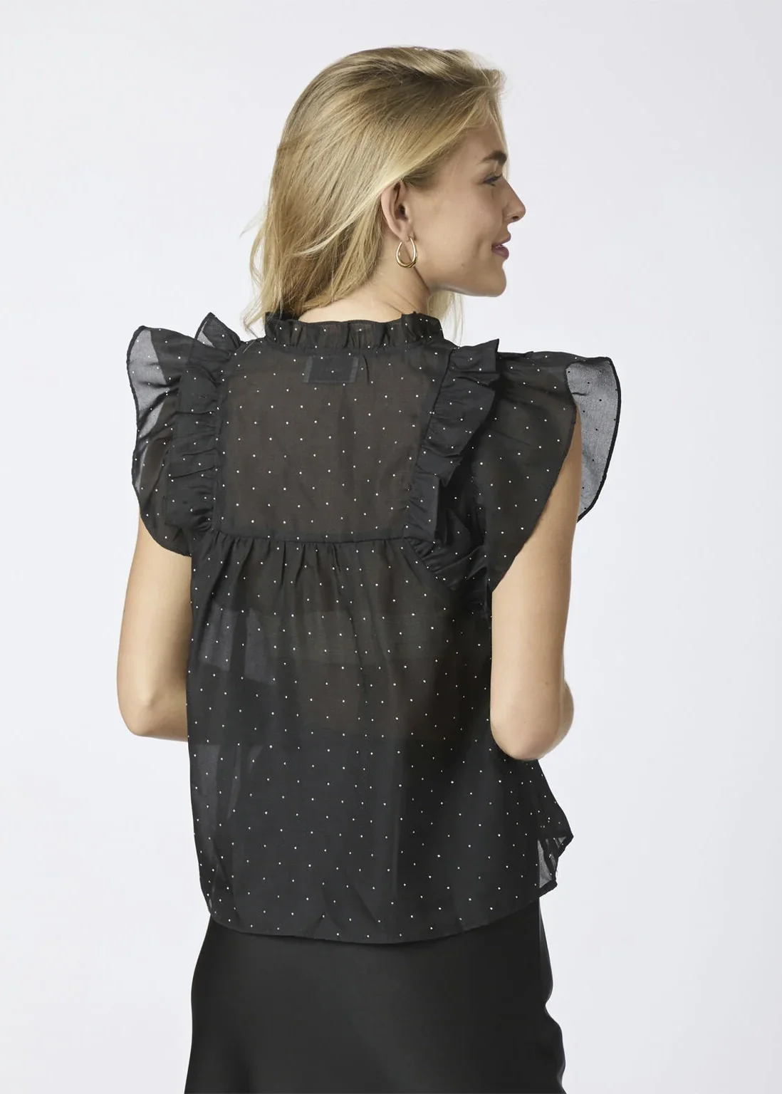 Neo Noir Jayla Bedazzled Top Black - Image 4