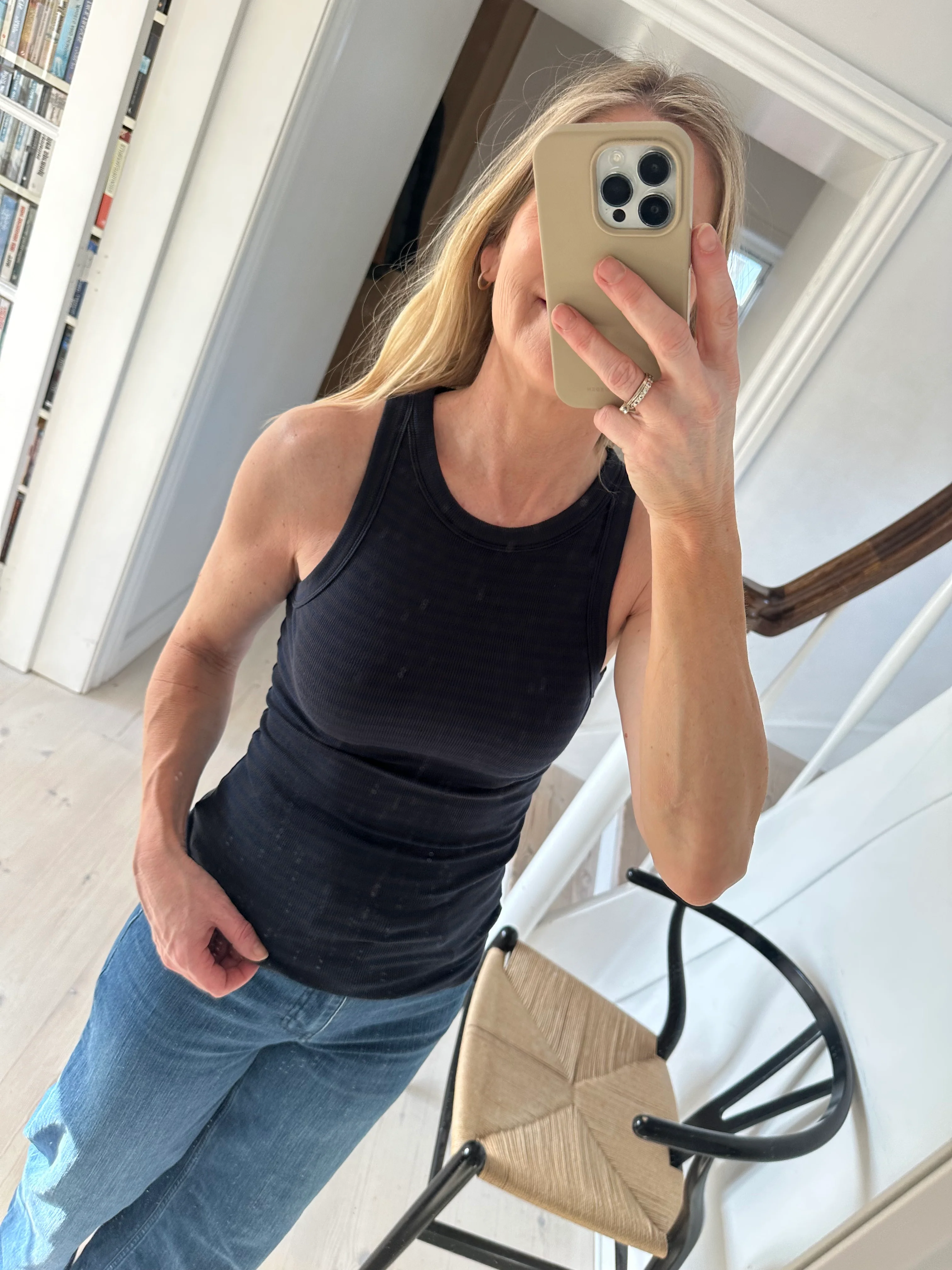 Sofie Schnor Jullie Stripe top Navy Black - Image 2