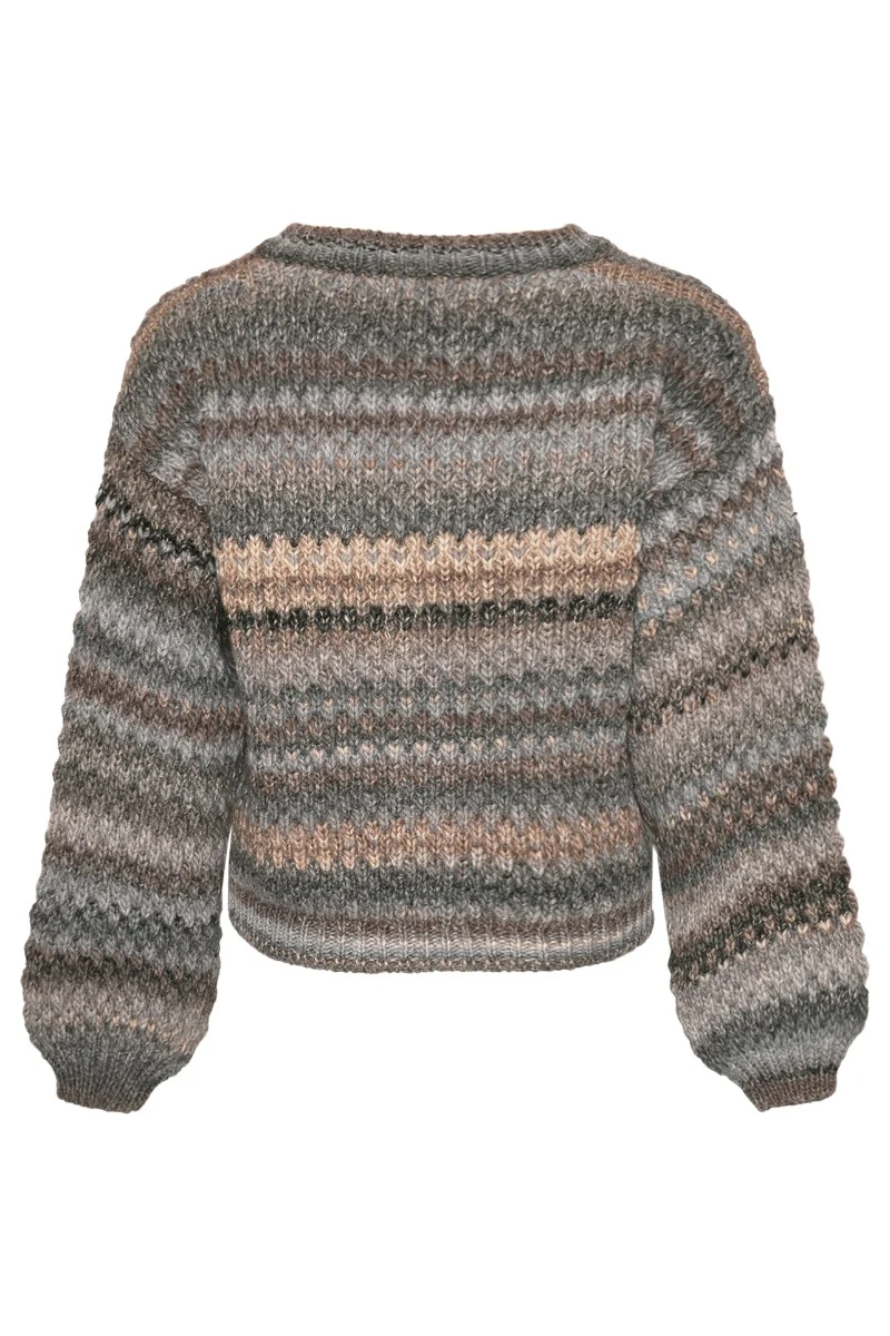 Noella Kae Knit Cardigan Light Grey Mix - Image 4