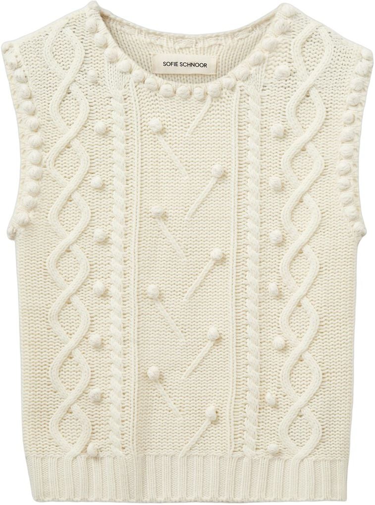 Sofie Schnoor KamelaSW Vest off-white - Image 4