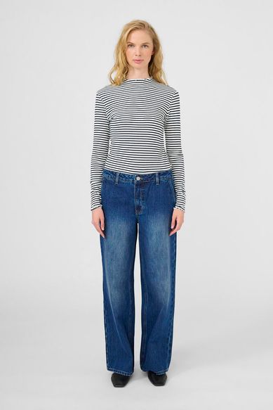 Karen by Simonsen CandaceKB Stripe LS Egret/Night Sky Stripe - Image 3