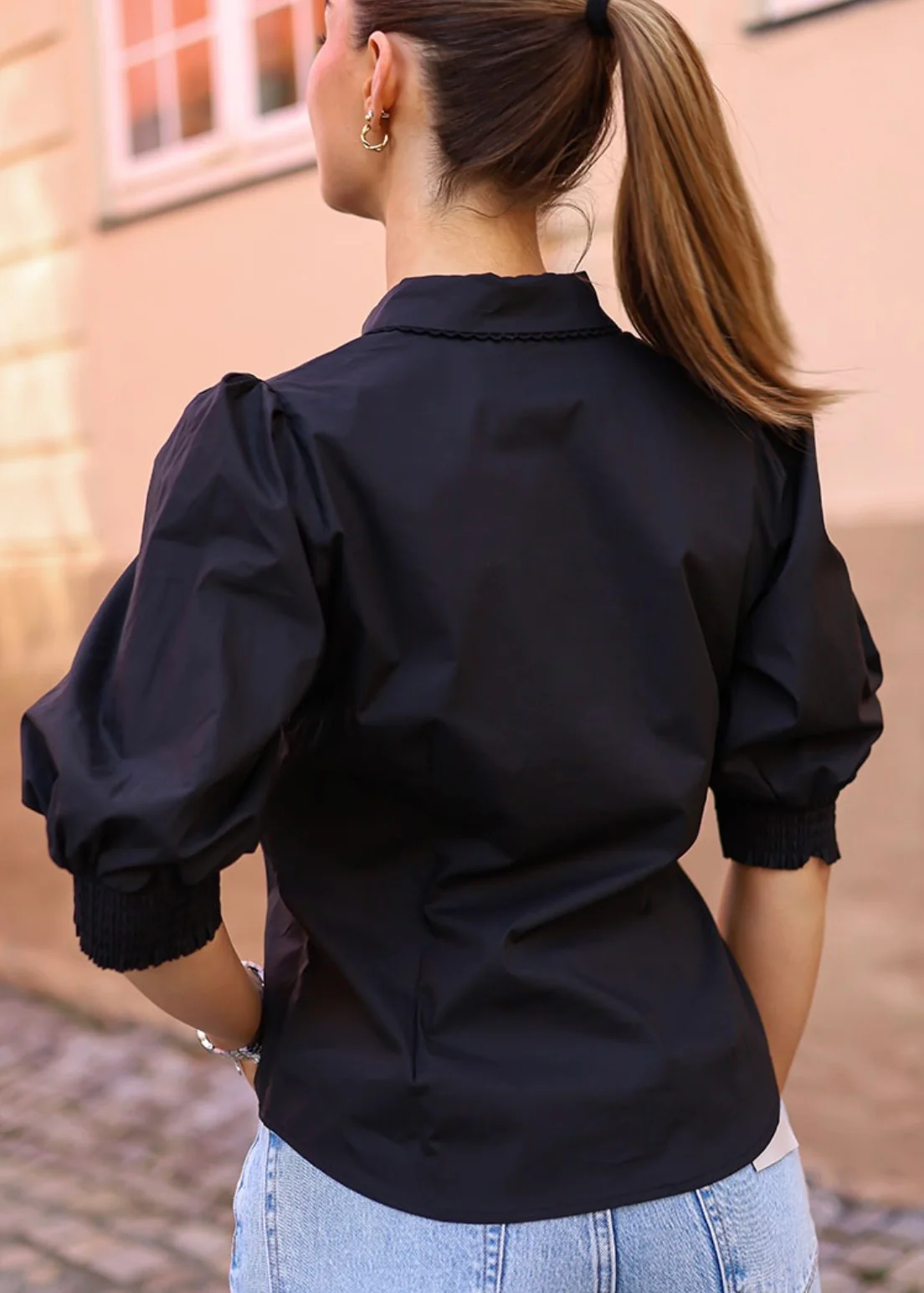 Karen By Simonsen ChillyKB blouse Meteorite (sort) - Image 4