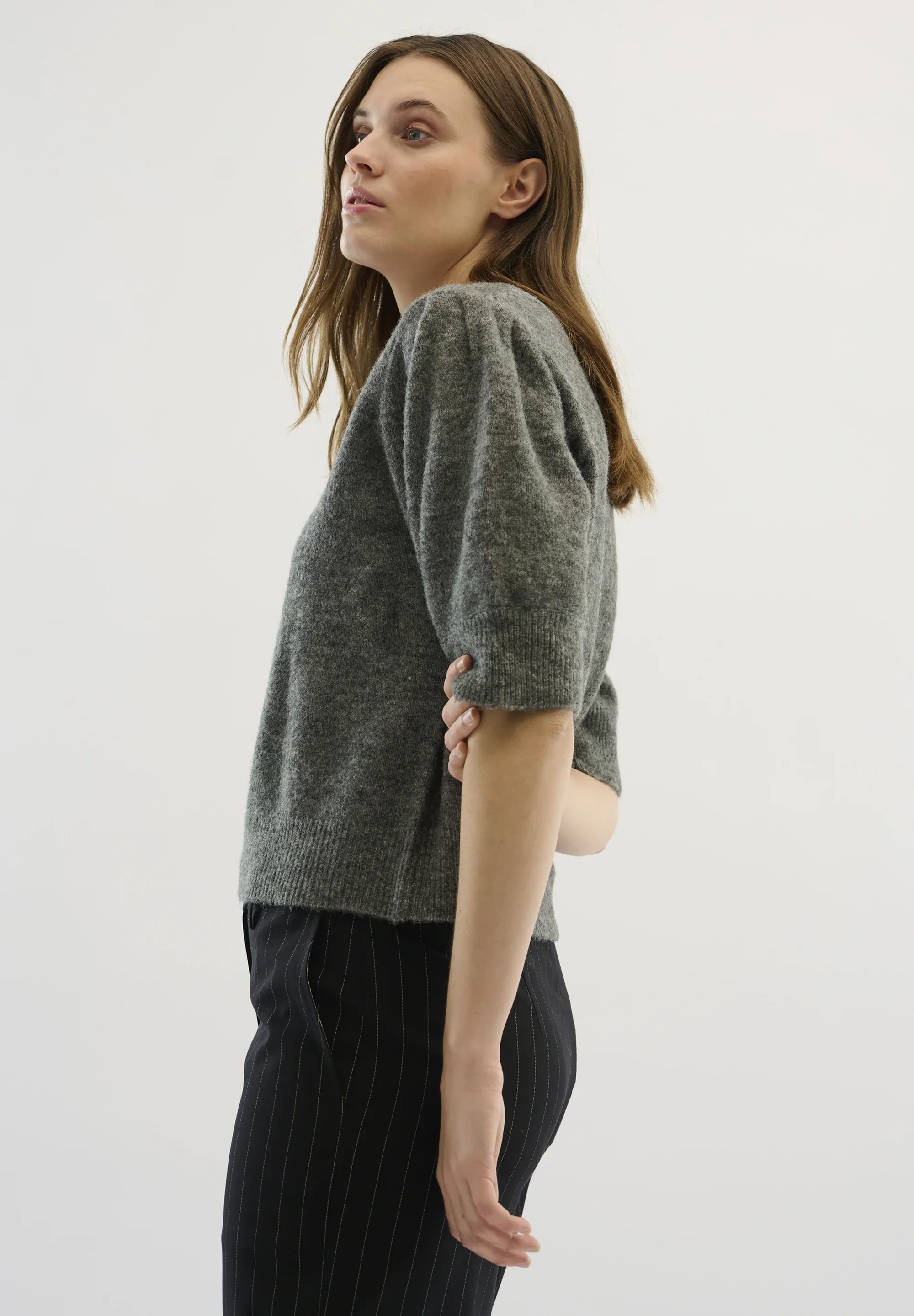 Karen by Simonsen KBNoabelle Plain Pullover Opal Gray Melange - Image 4