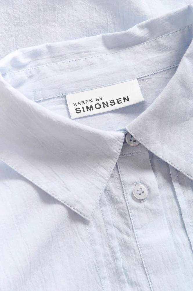 Karen By Simonsen KBOmmi Vilde Shirt Heather (lyseblå) - Image 4