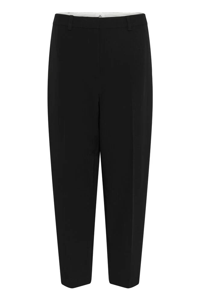 Karen by Simonsen KBRo Solid Milano Pants Carrot Meteorite (black) - Image 4
