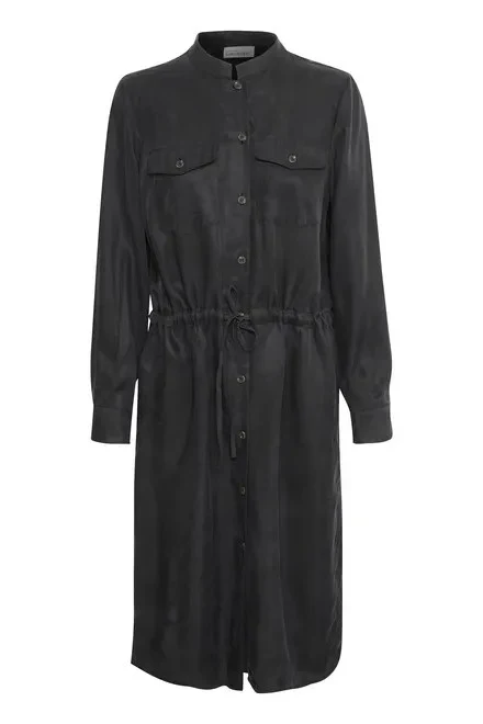 Karen by Simonsen Misty Solid Dress Metrorite (sort) - Image 4