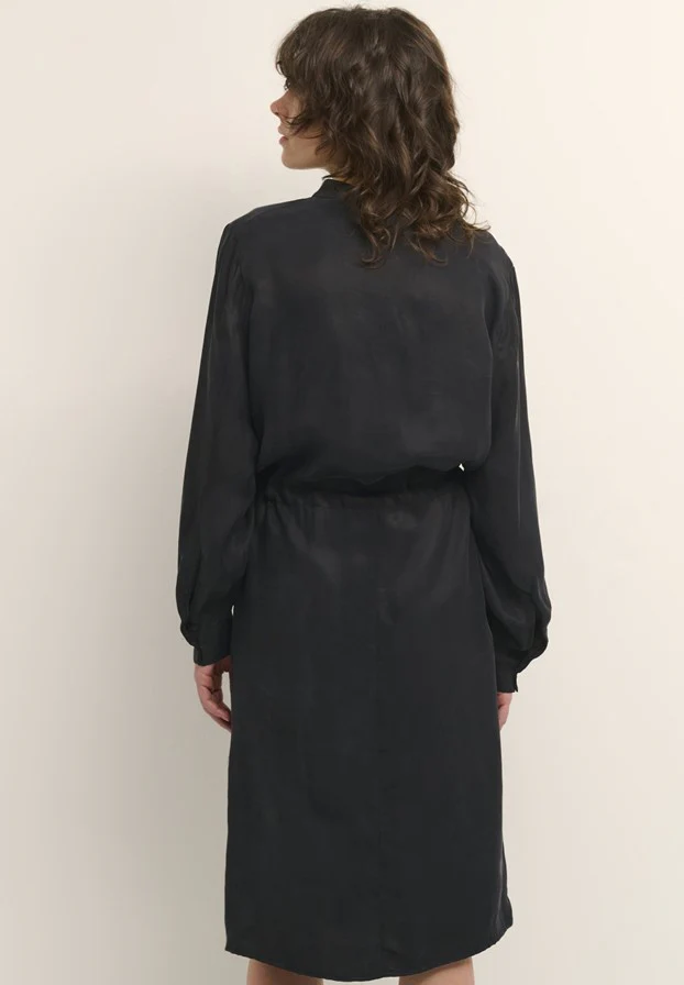 Karen by Simonsen Misty Solid Dress Metrorite (sort) - Image 5