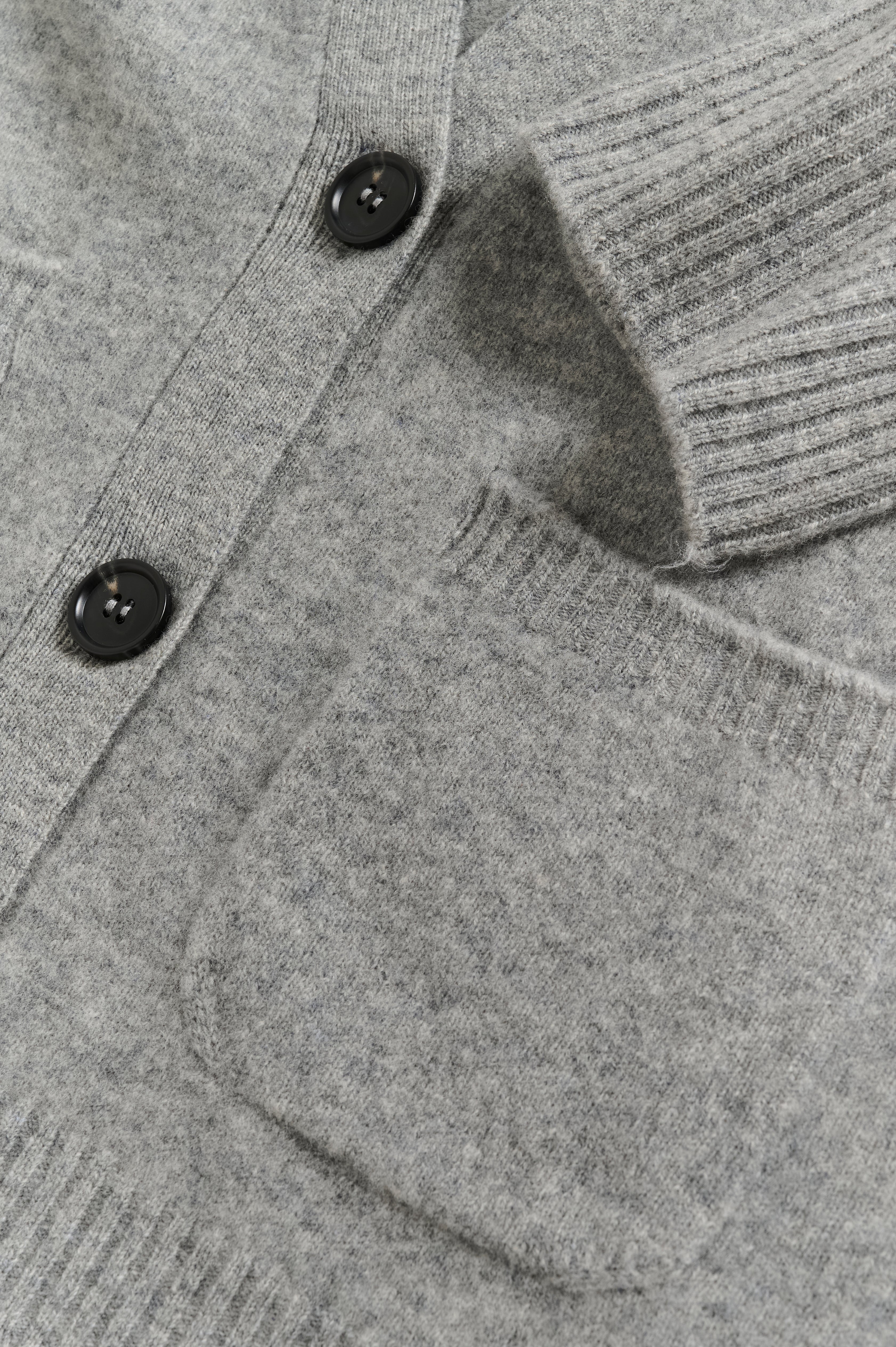 Karen by Simonsen KBAnemone Cardigan Medium Grey Melange - Image 6