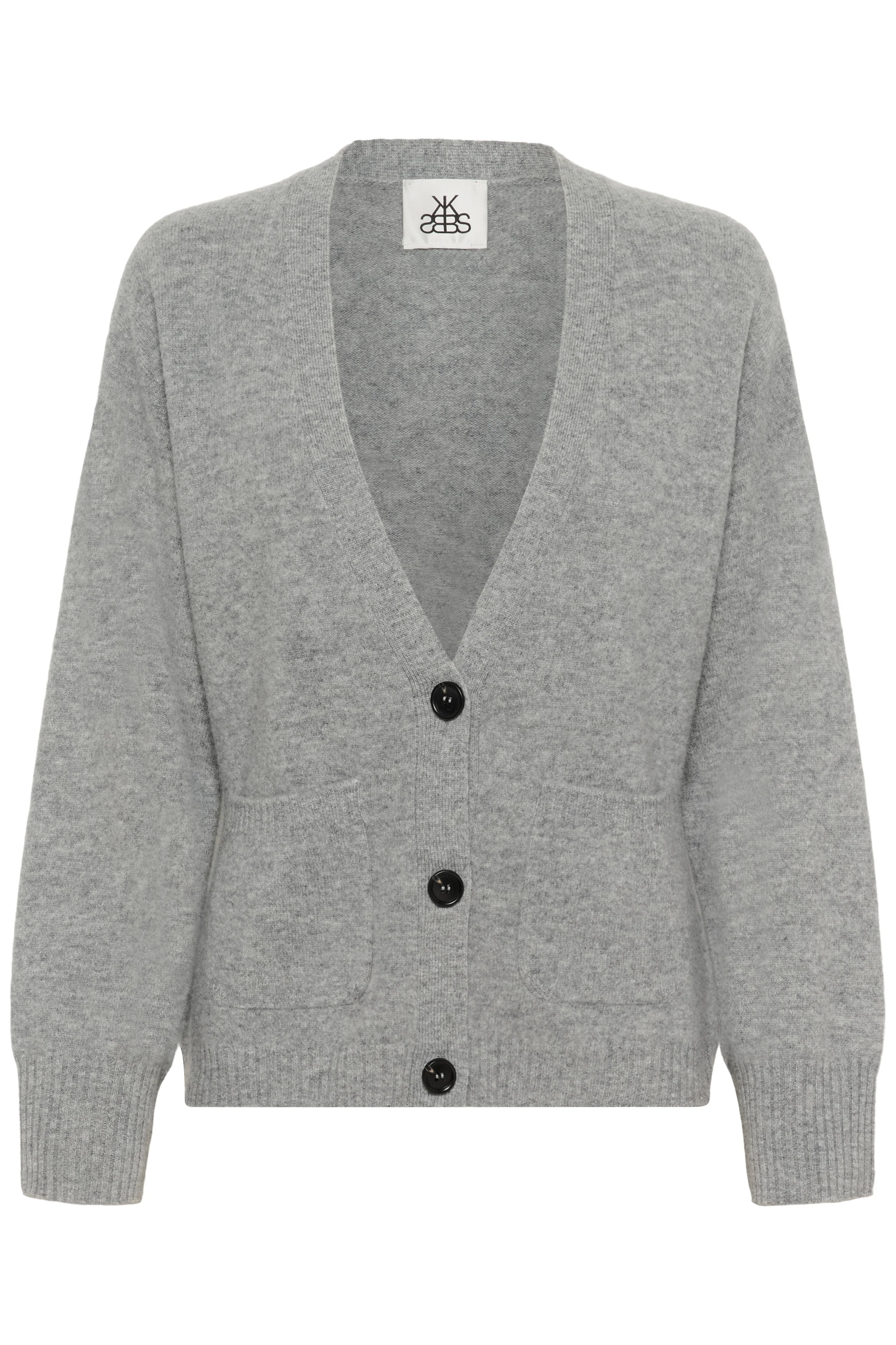 Karen by Simonsen KBAnemone Cardigan Medium Grey Melange - Image 9