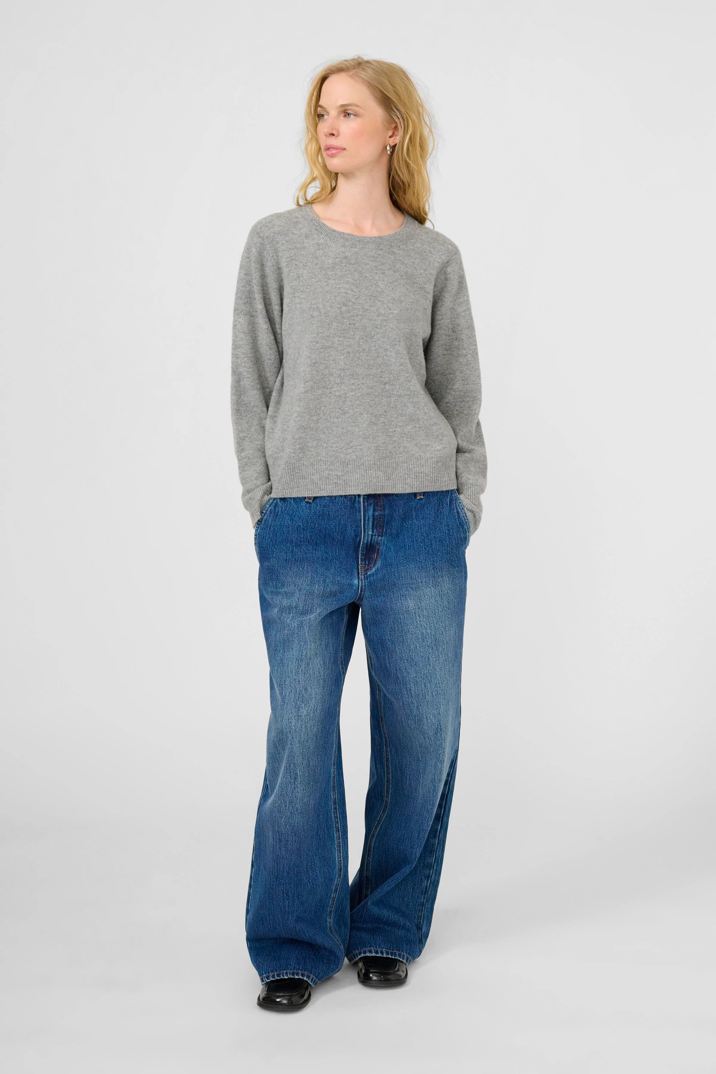 Karen by Simonsen KBAnemone O'Neck Medium Grey Melange - Image 7