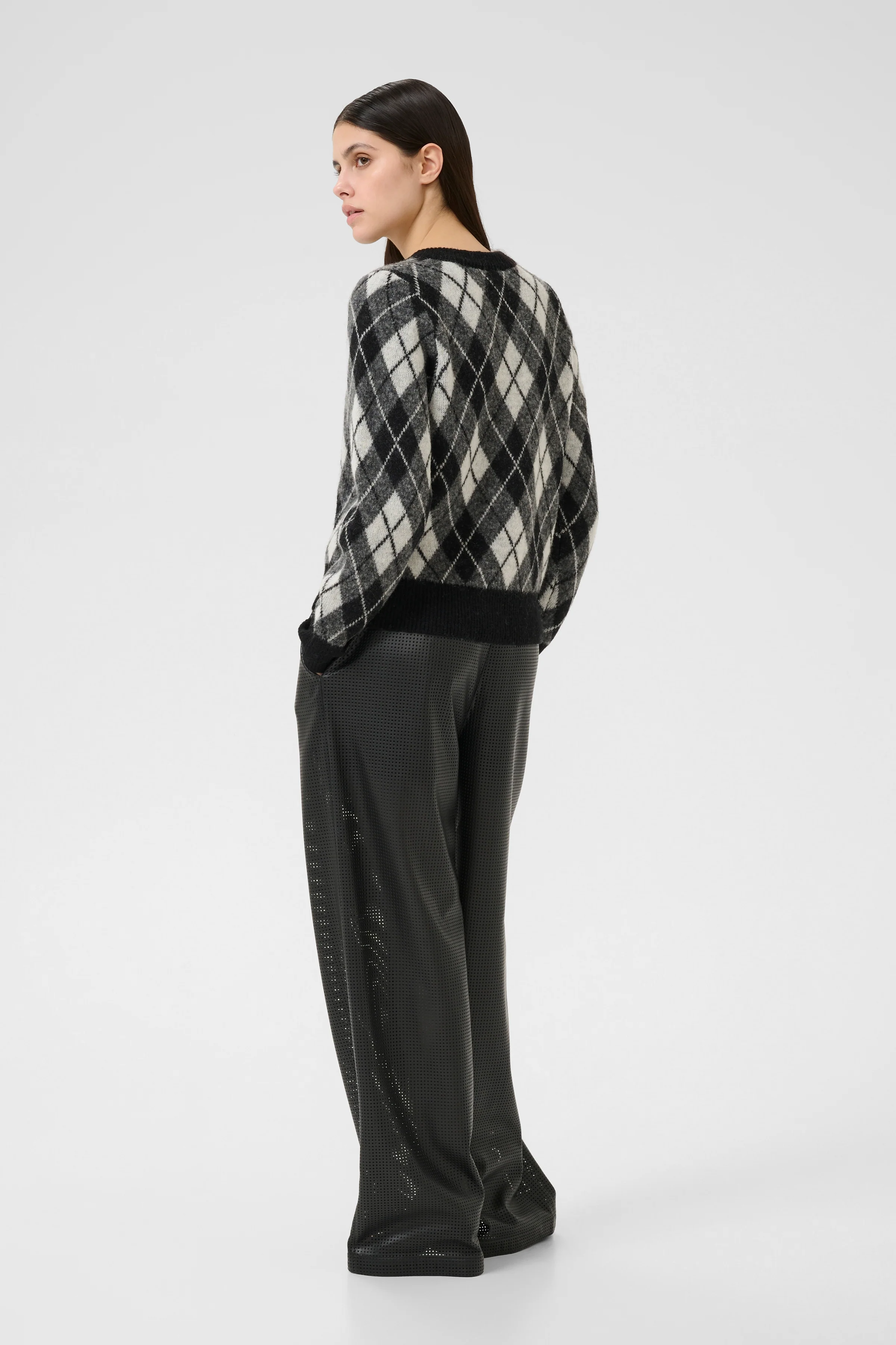 Karen by Simonsen KBConstantine Cardigan Black Harlequin - Image 5