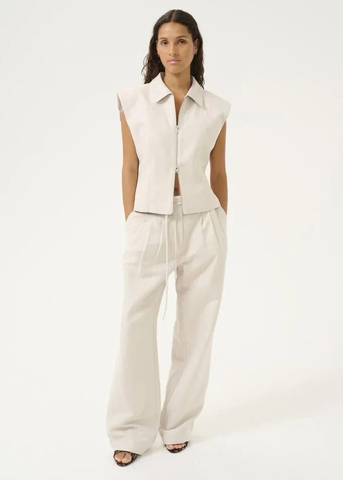 Karen by Simonsen KBVia Ro Pants Natural Melange - Image 5