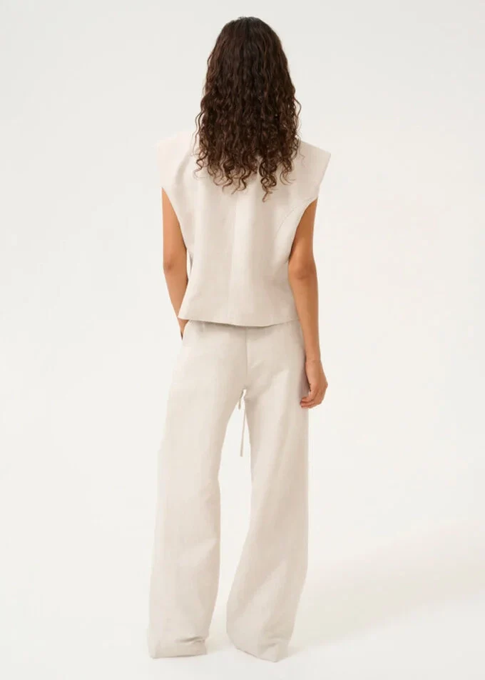 Karen by Simonsen KBVia Ro Pants Natural Melange - Image 6