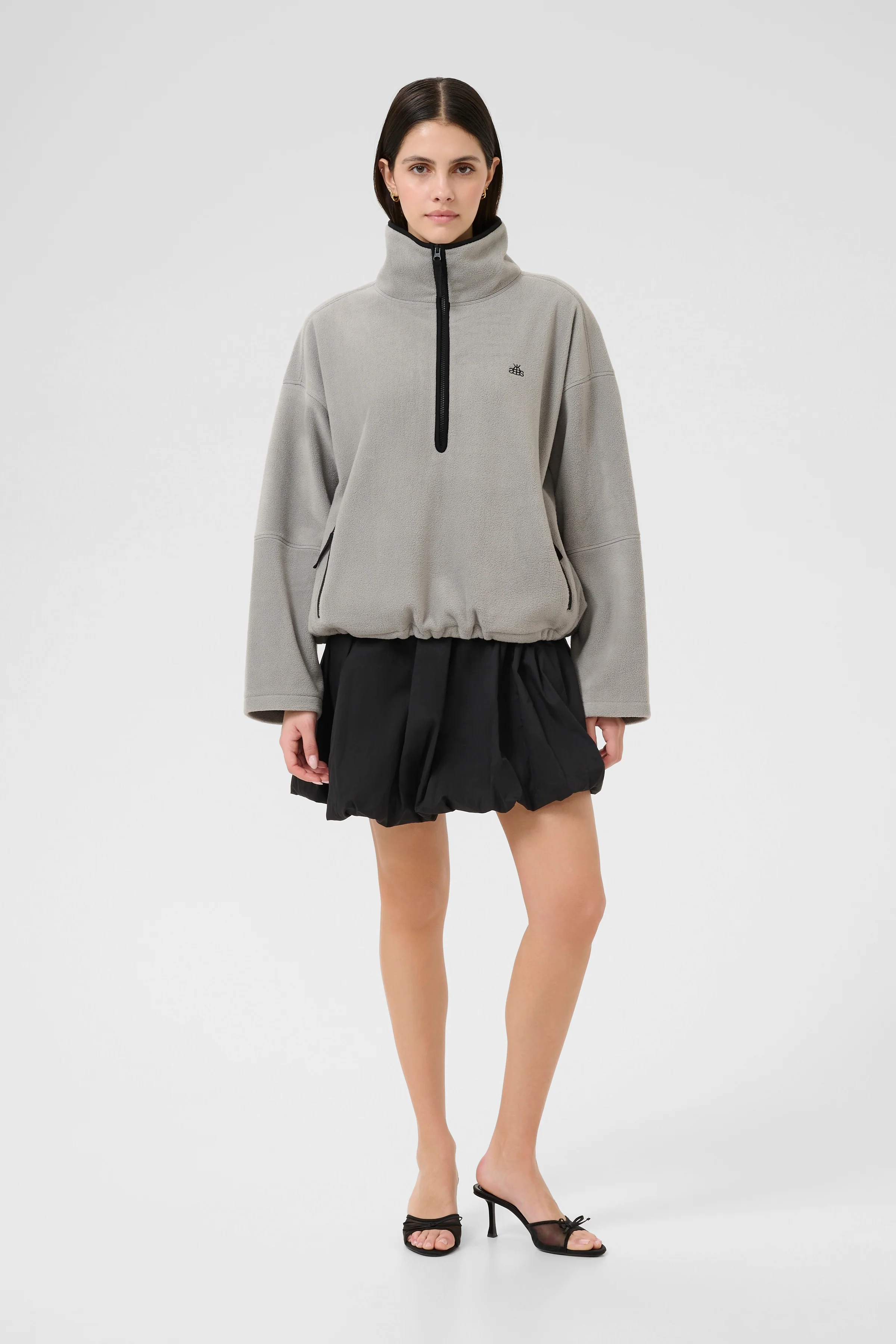 Karen by Simonsen KBWenna Fleece Pullover Flint Gray - Image 10