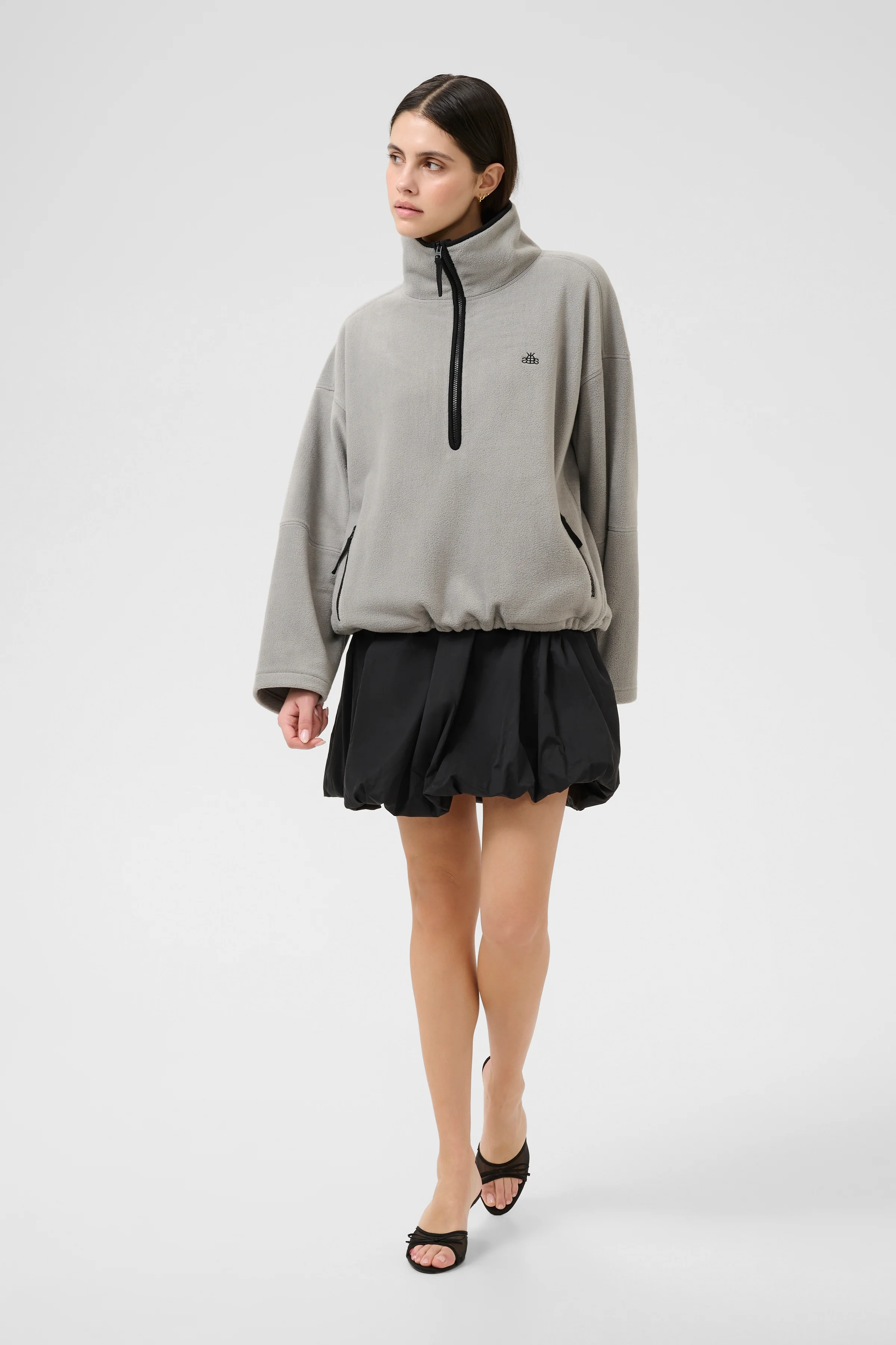 Karen by Simonsen KBWenna Fleece Pullover Flint Gray - Image 11