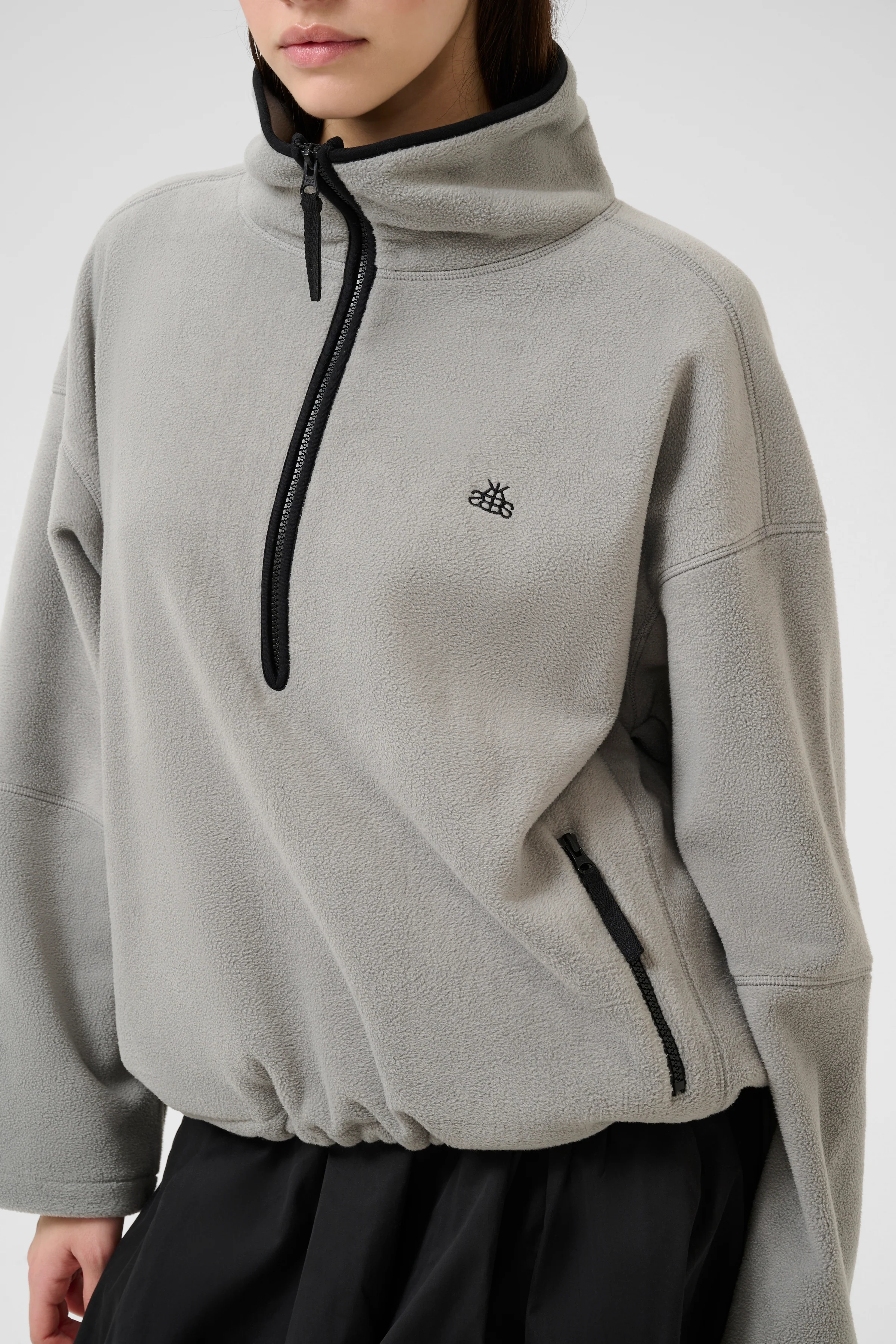 Karen by Simonsen KBWenna Fleece Pullover Flint Gray - Image 9