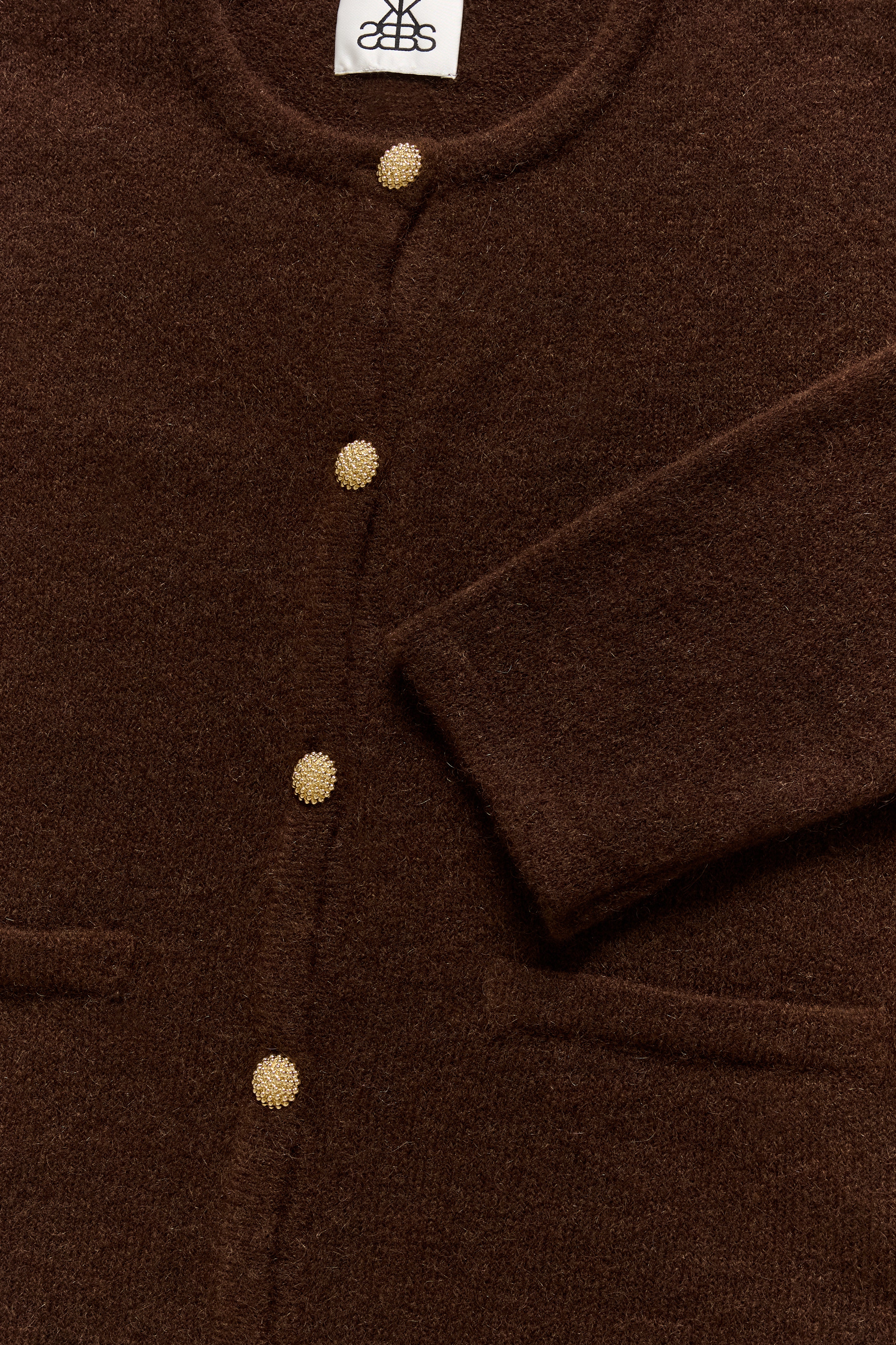 Karen by Simonsen KBZelda Round neck Cardigan Bracken - Image 4