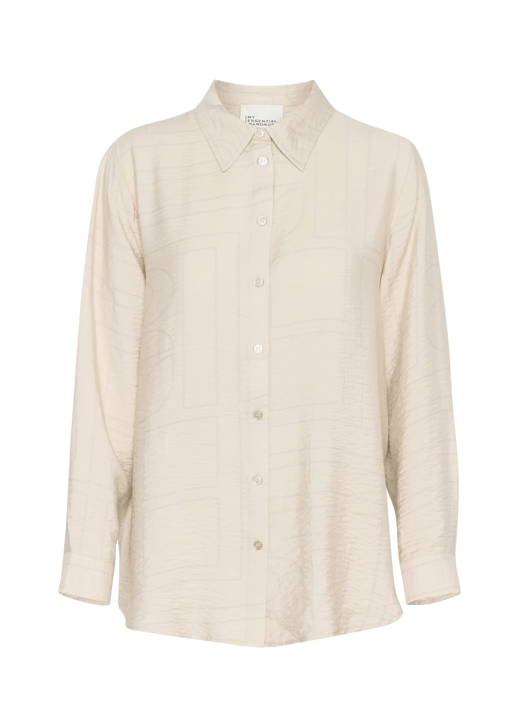 My Essential Wardrobe KellyMW Shirt Oatmeal AOP - Image 2