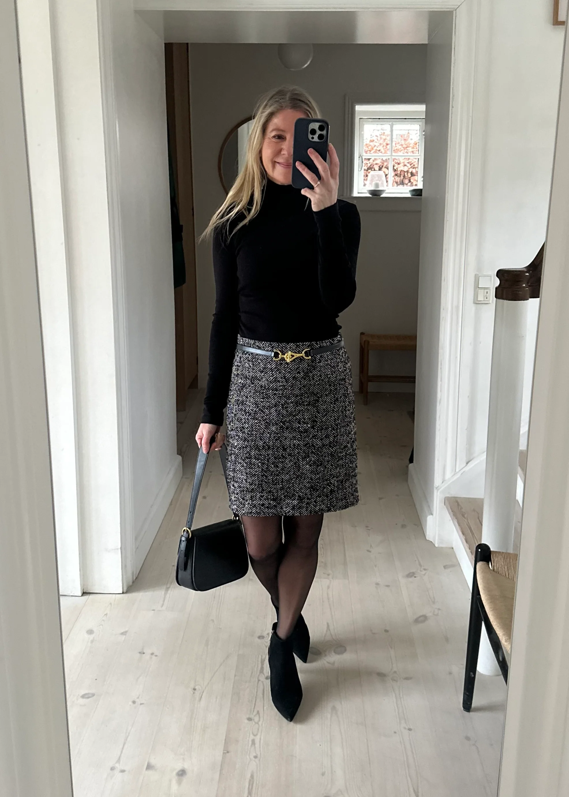 Inwear  KielaIW Skirt Black/White - Image 2