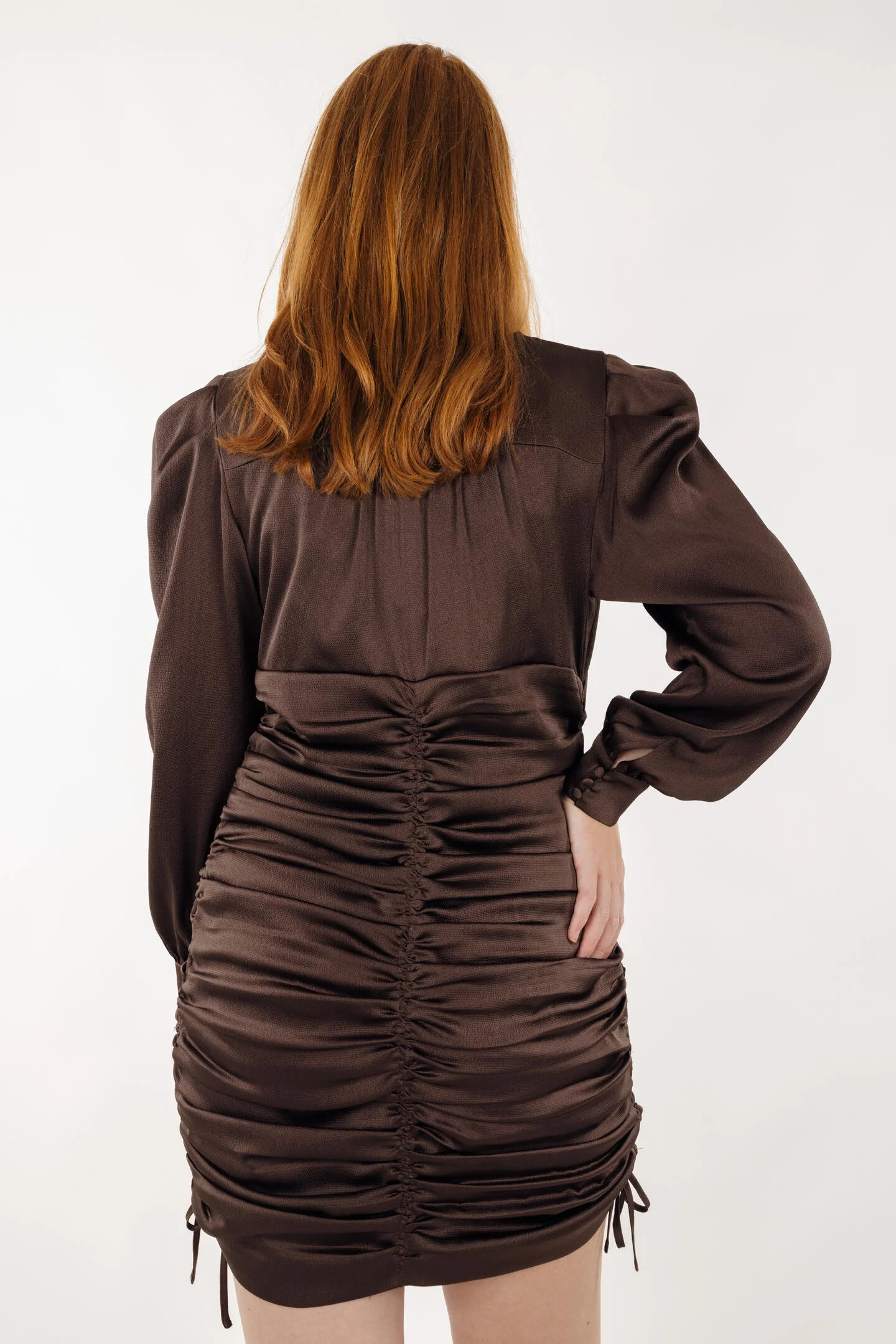 Urban Pioneers Kiki Dress Chocolate Brown - Image 5