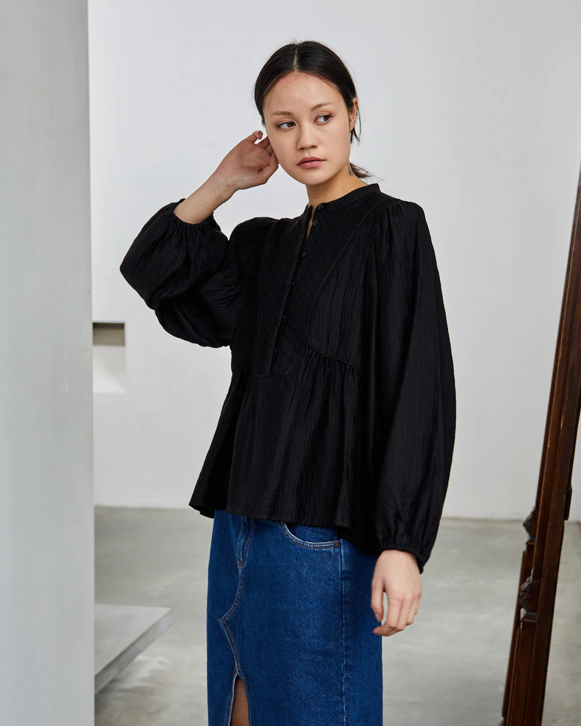 La Rouge Signe Blouse black - Image 3