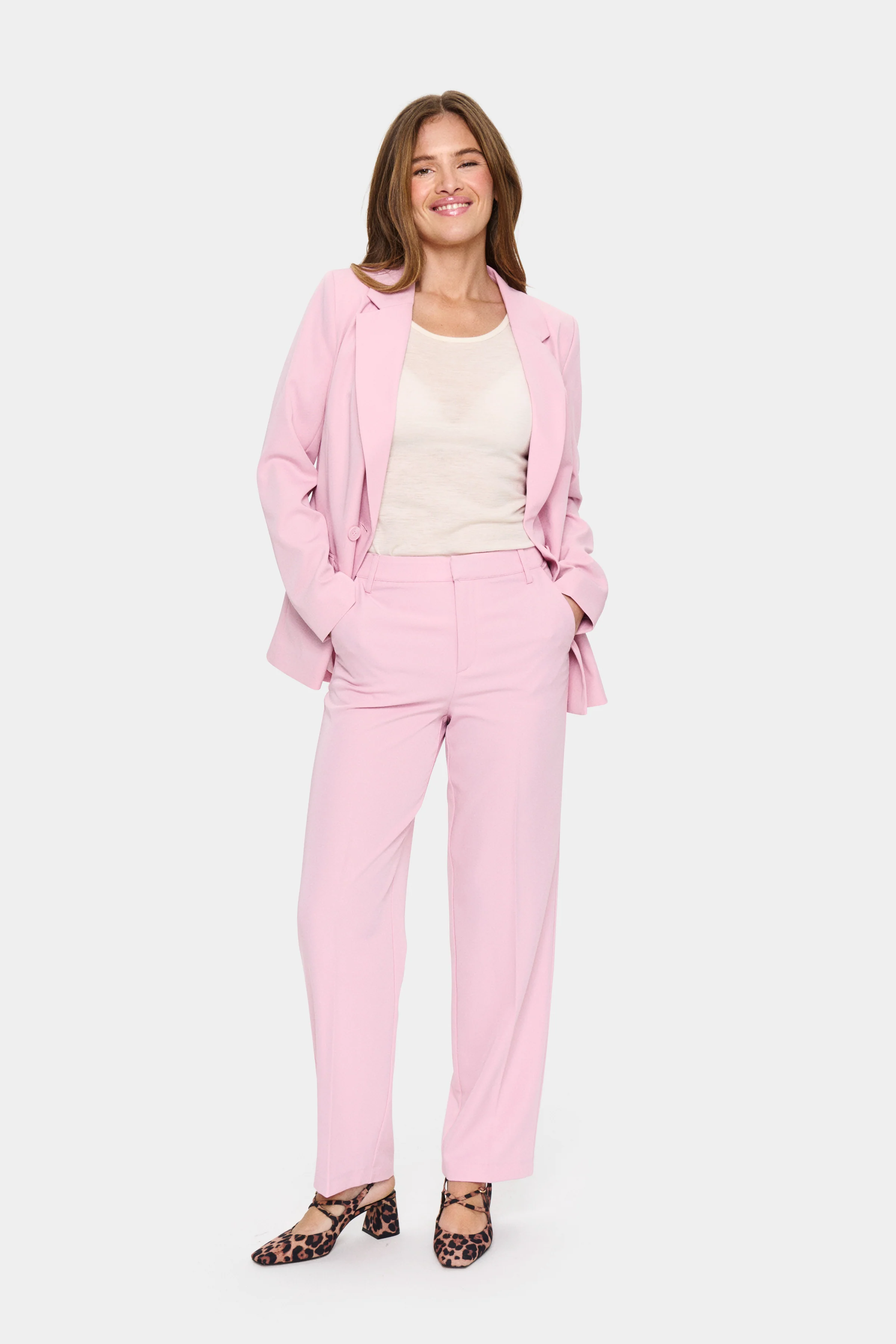 Pre-order uge 19. Saint Tropez LamiaSZ Pants Pink Nectar - Image 4