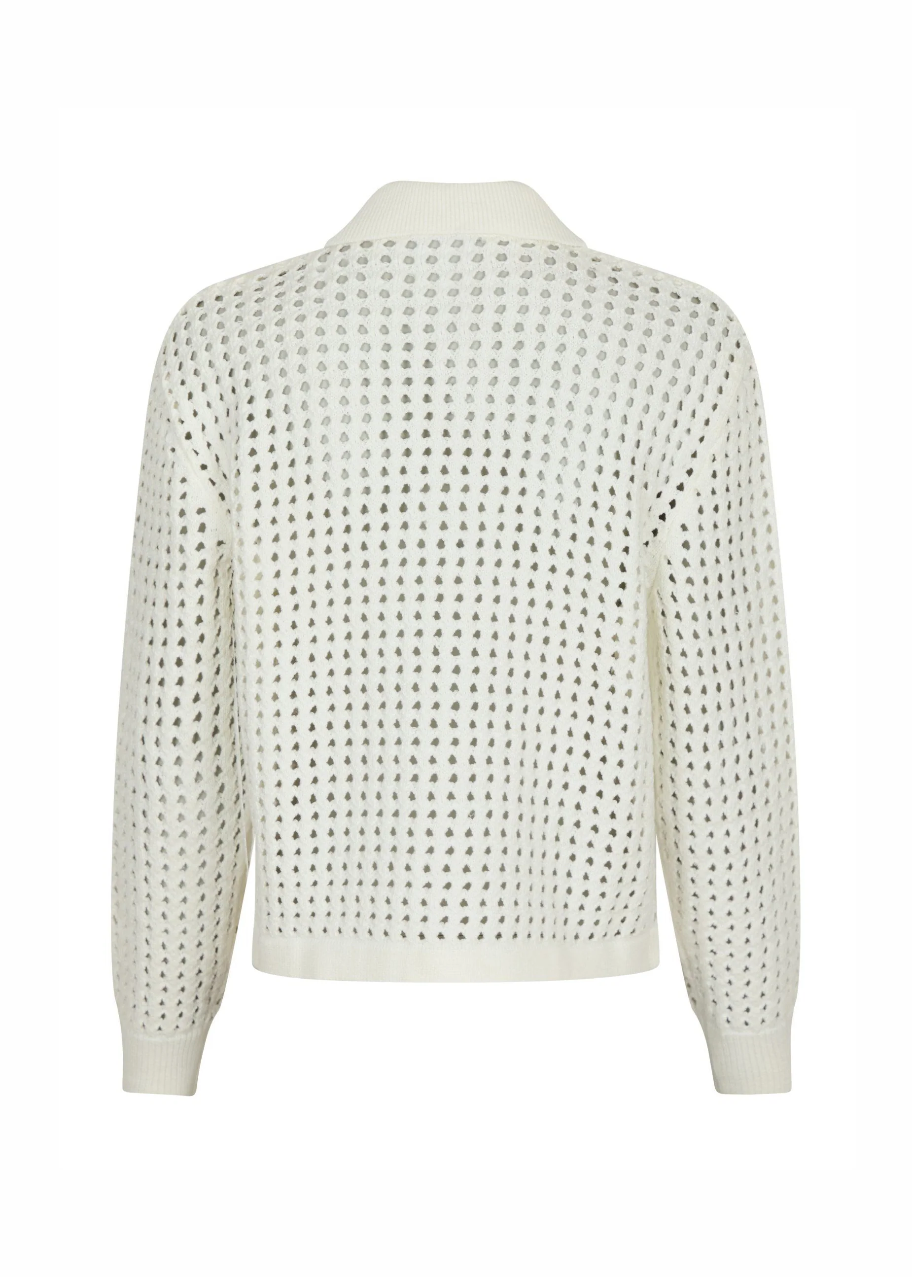 Neo Noir Laurana Crochet Cardigan Off White - Image 8