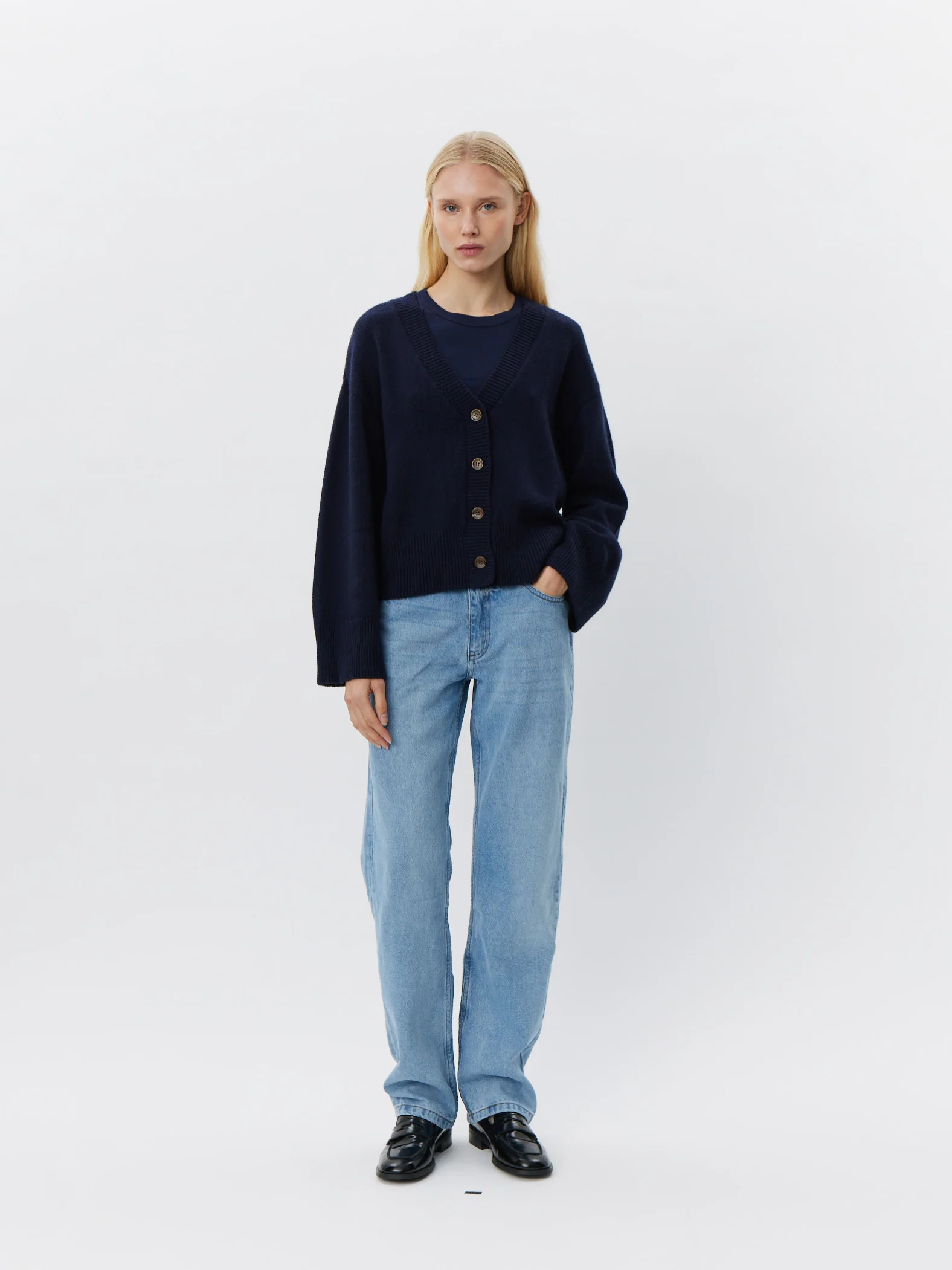 Sofie Schnoor Levasw cardigan navy blue - Image 5