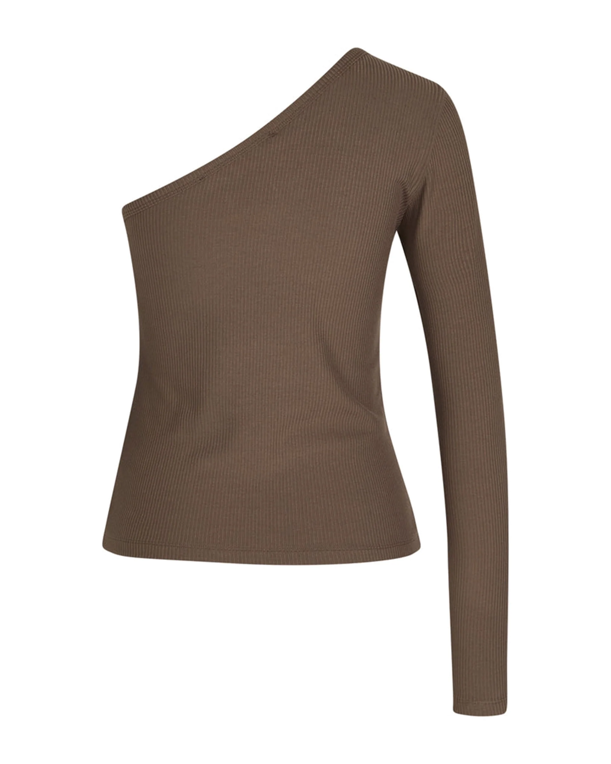 La Rouge Lisa One shoulder L/S Brown - Image 3