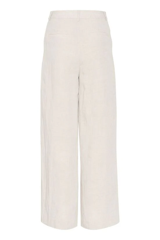 Gestuz LizaGZ linen HW pants Tammy Light Sand - Image 5