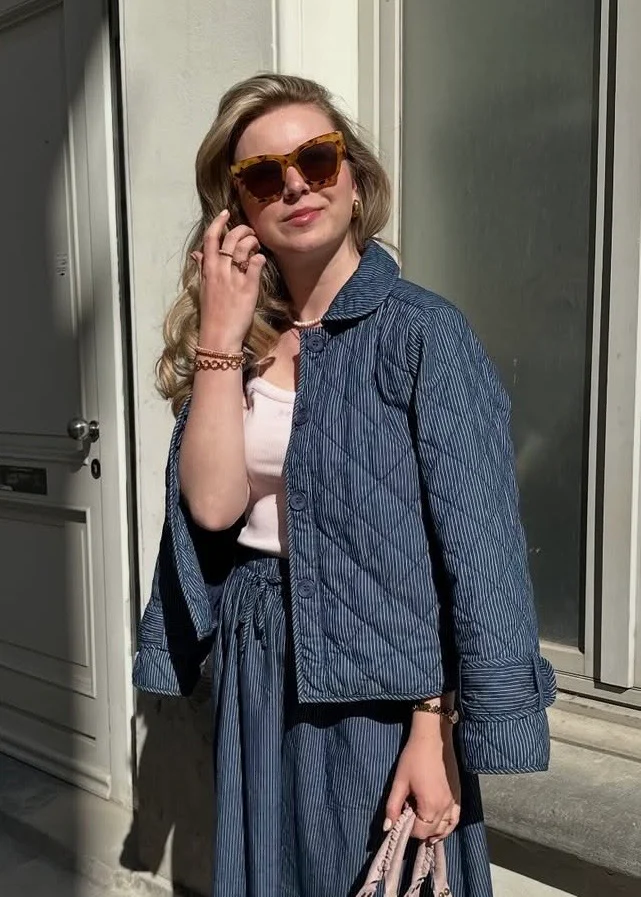 Lollys Laundry Viola Jacket blue stripe - Image 2