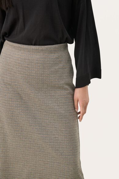 Part Two LorinnePW Skirt Brown Check - Image 5