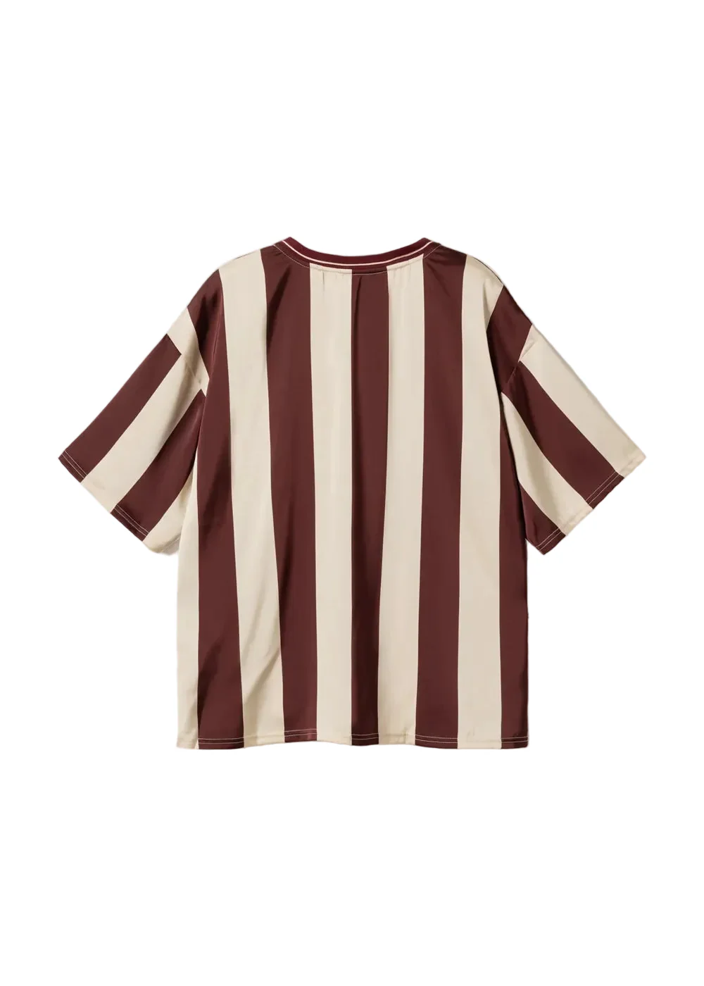Noella Lucena Blouse Mahogany Ivory Stripe - Image 5