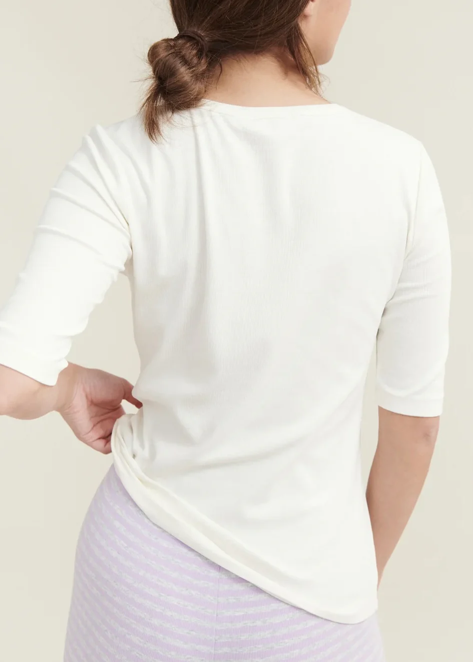 Basic Apparel Ludmilla SS Tee GOTS Whisper White - Image 3