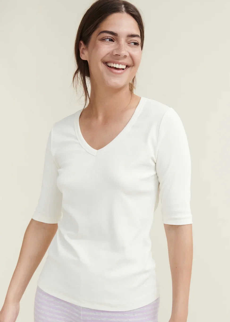 Basic Apparel Ludmilla SS Tee GOTS Whisper White - Image 4