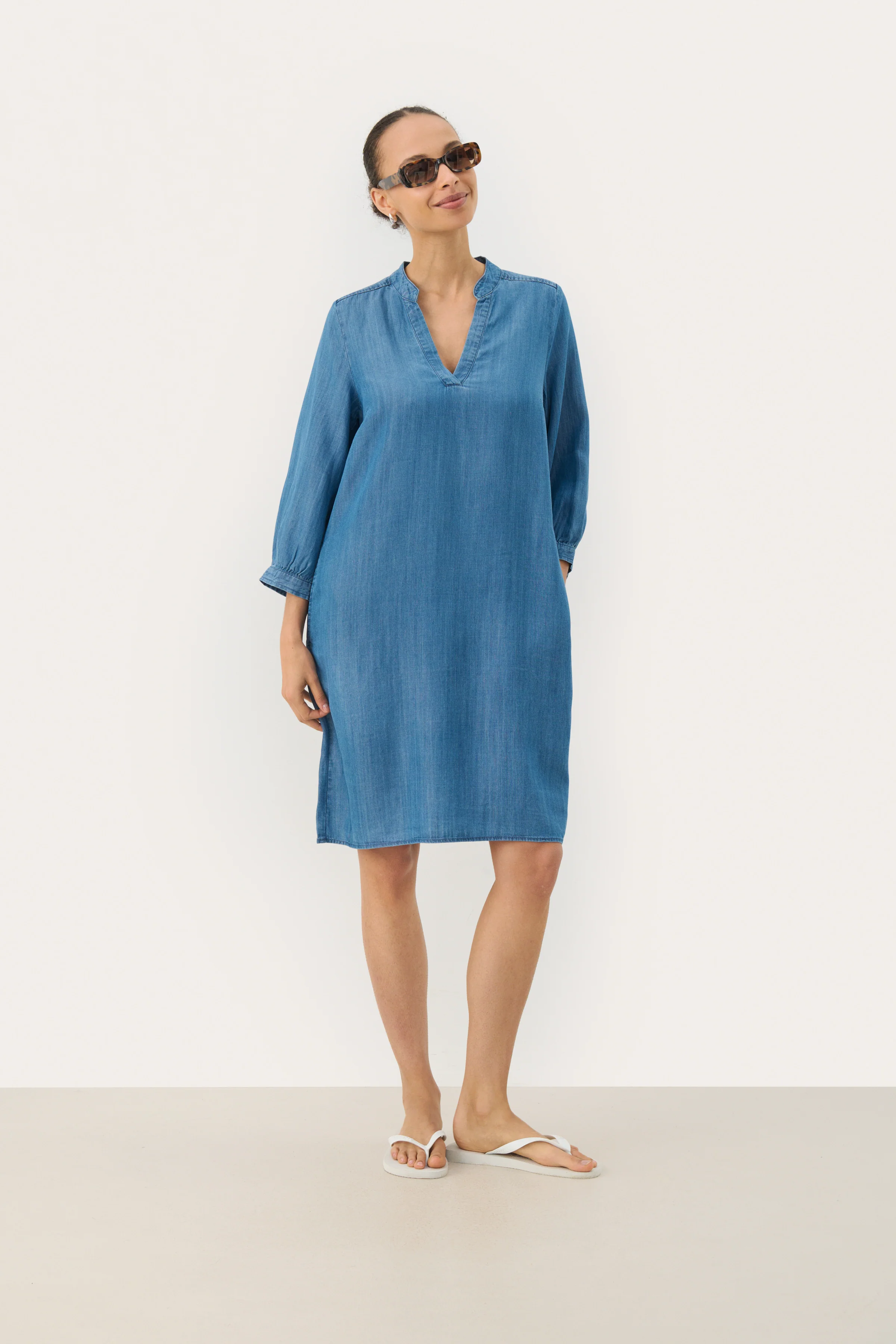 Part Two MainaPW Dress Medium Blue Denim - Image 2