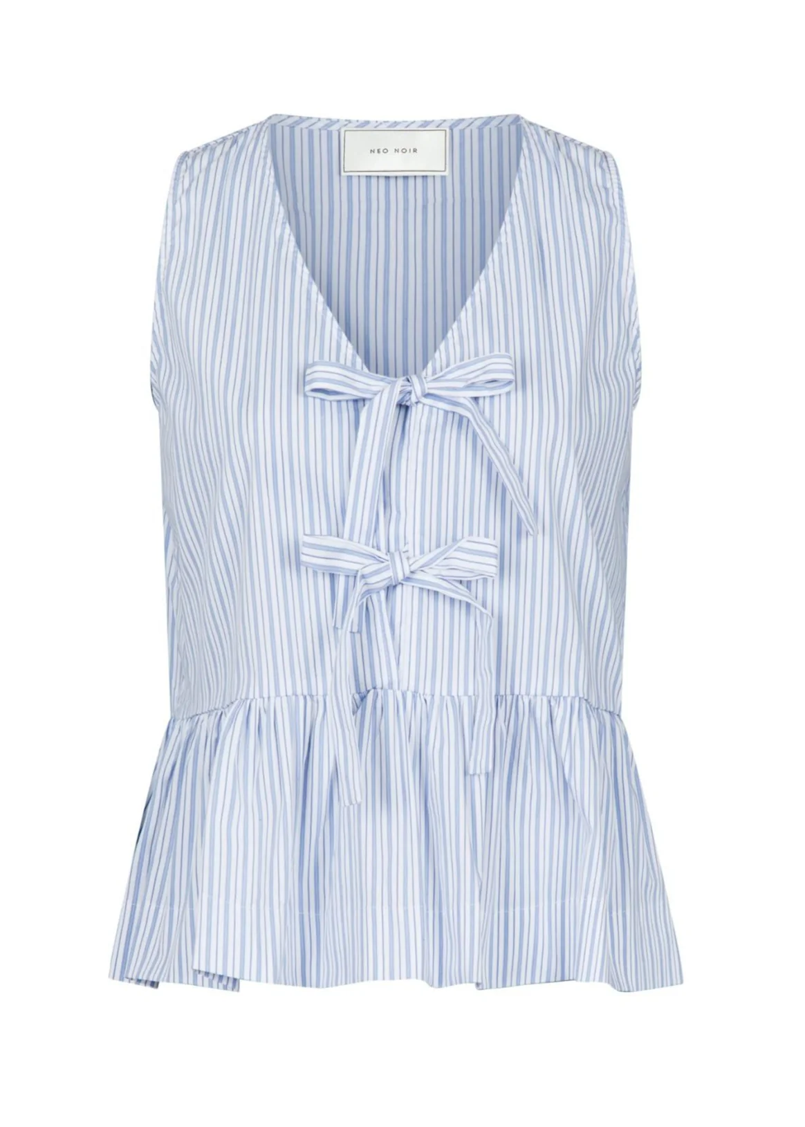 Neo Noir Manja Stripe Top light blue - Image 4