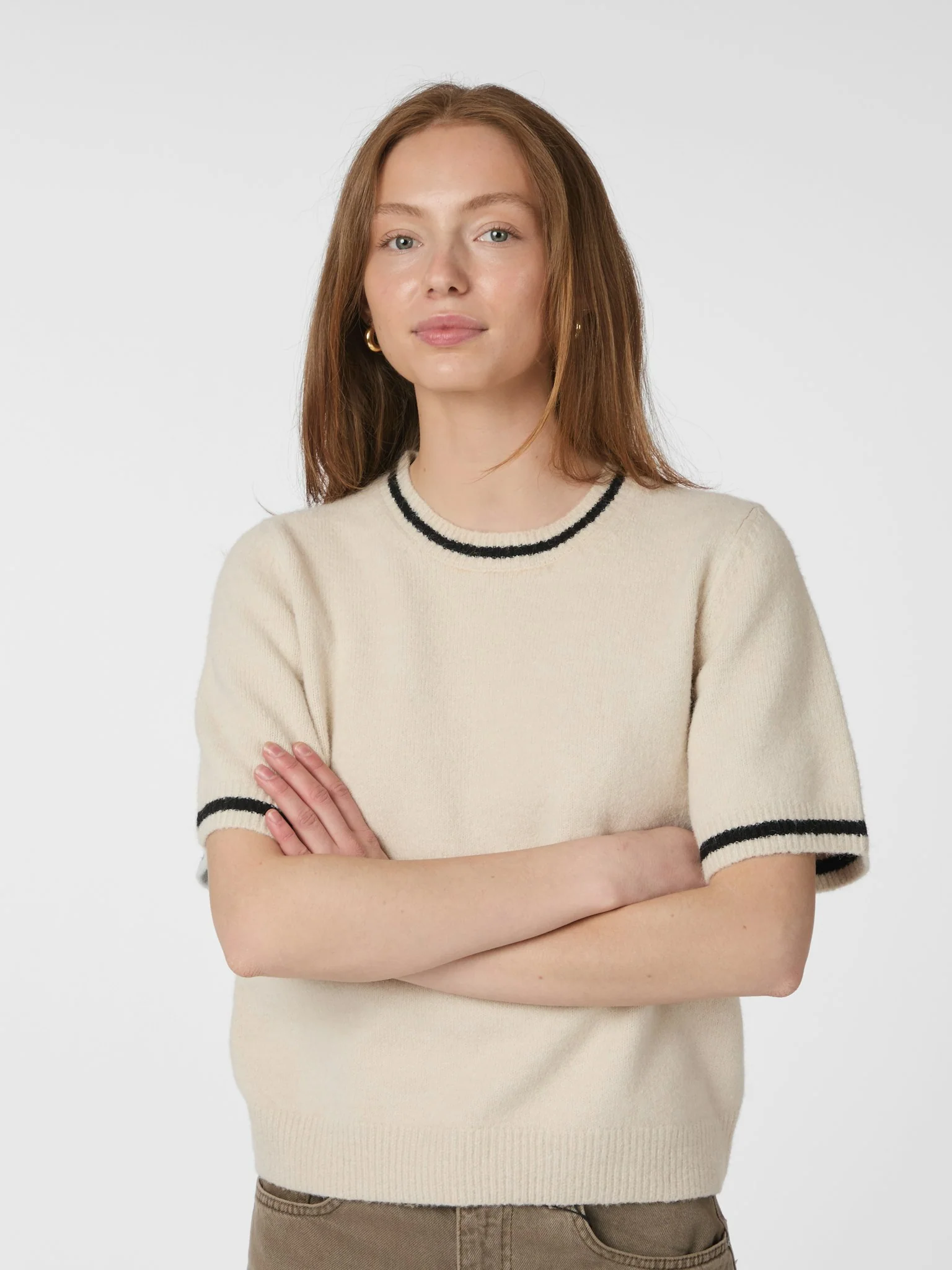 Neo Noir Mawina Knit Tee Ivory - Image 4
