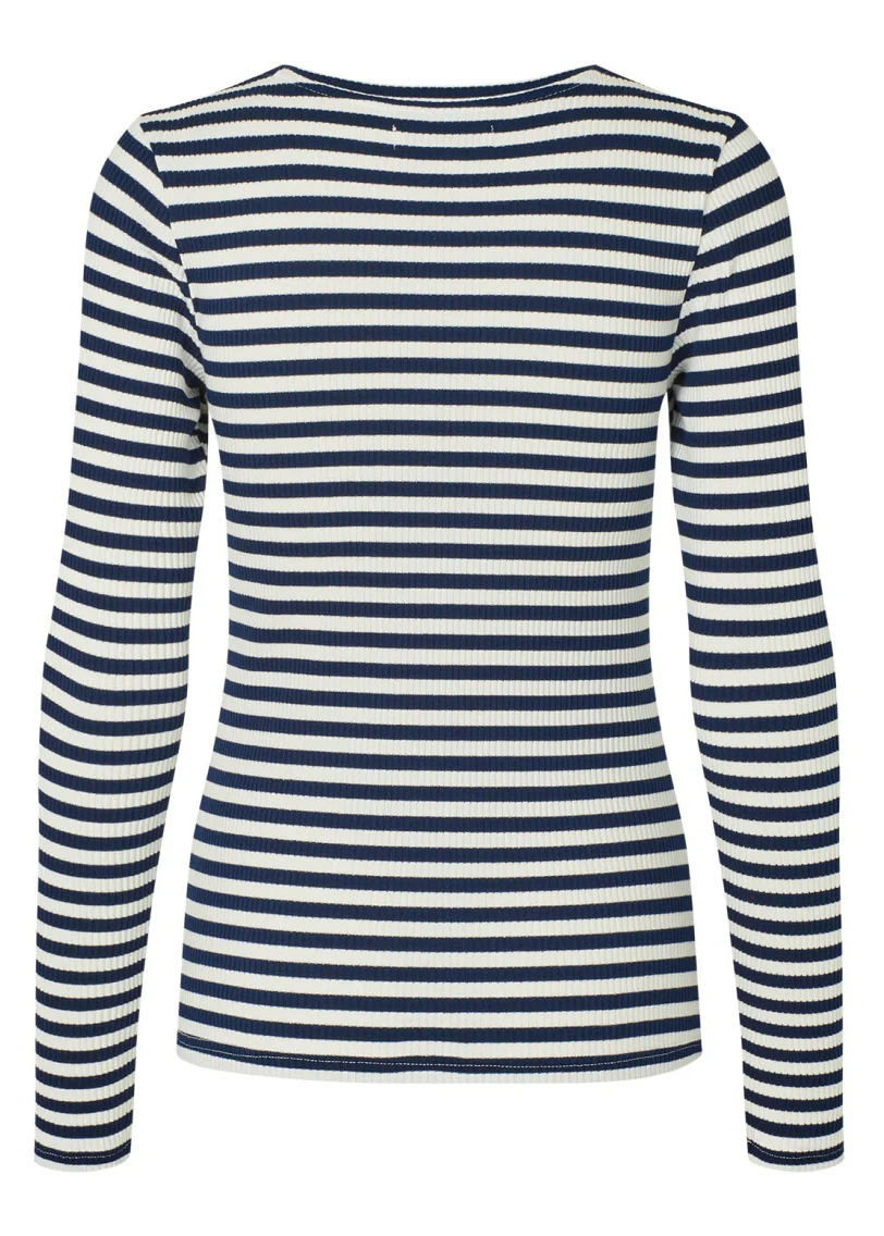 Lollys Laundry MayellaLL Top LS 26 Navy stripe - Image 3