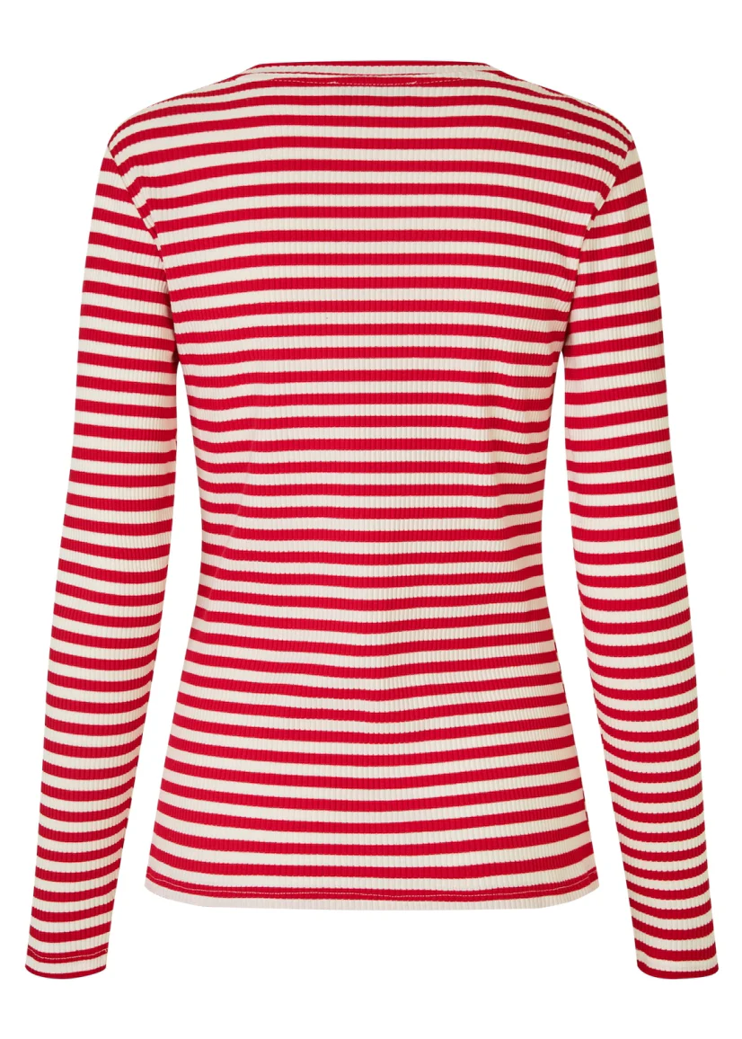 Lollys Laundry MayellaLL Top LS red stripe - Image 3