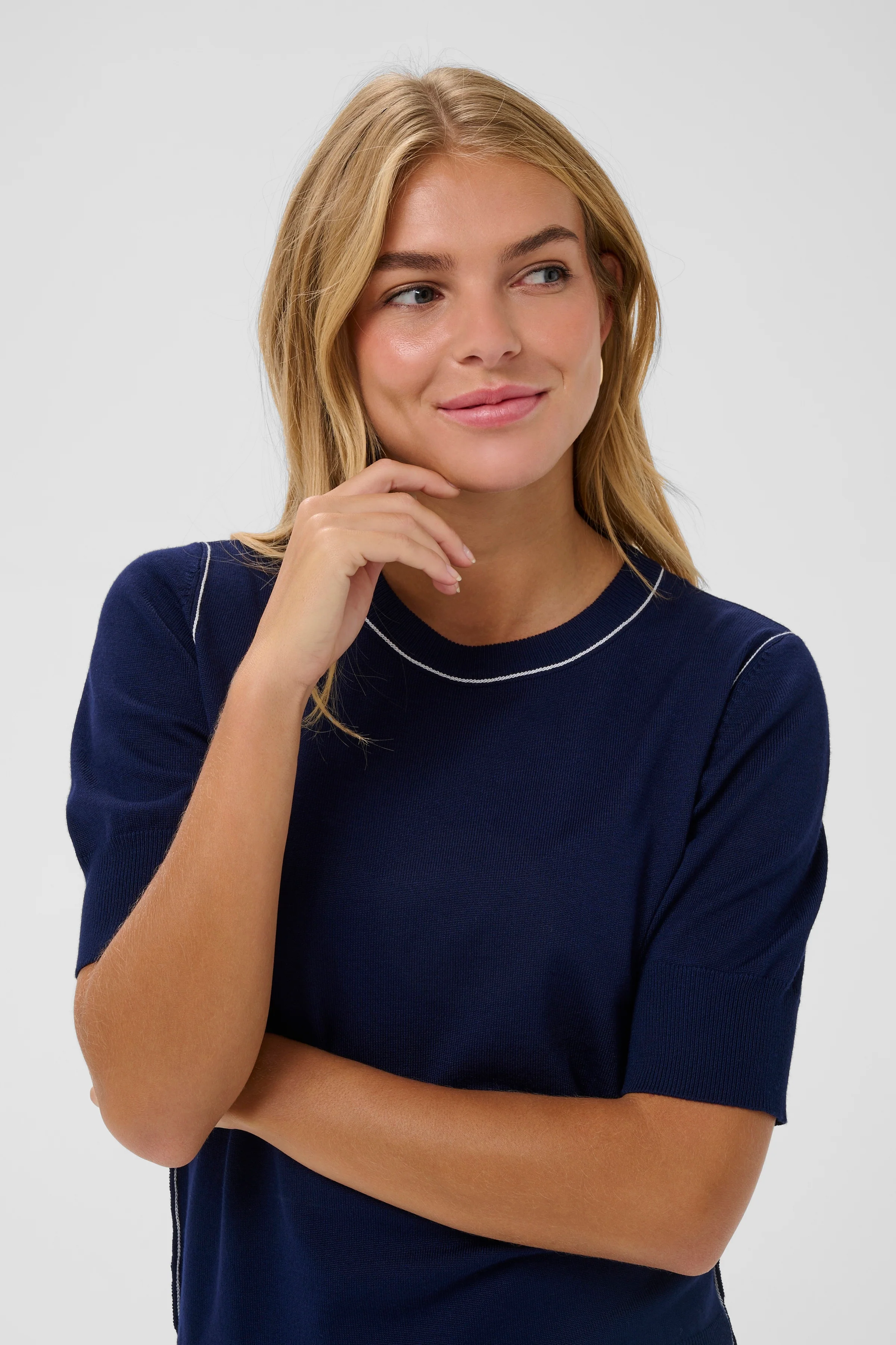 Saint Tropez MilaneSZ SS Pullover Baritone Blue - Image 2