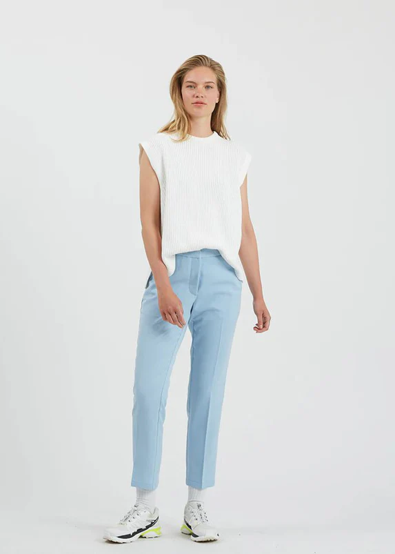 Minimum halle pants chambray blue - Image 4