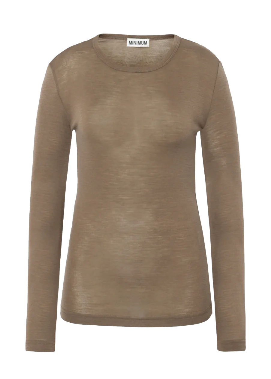 Minimum Natashas merino crewnneck Shitake - Image 2