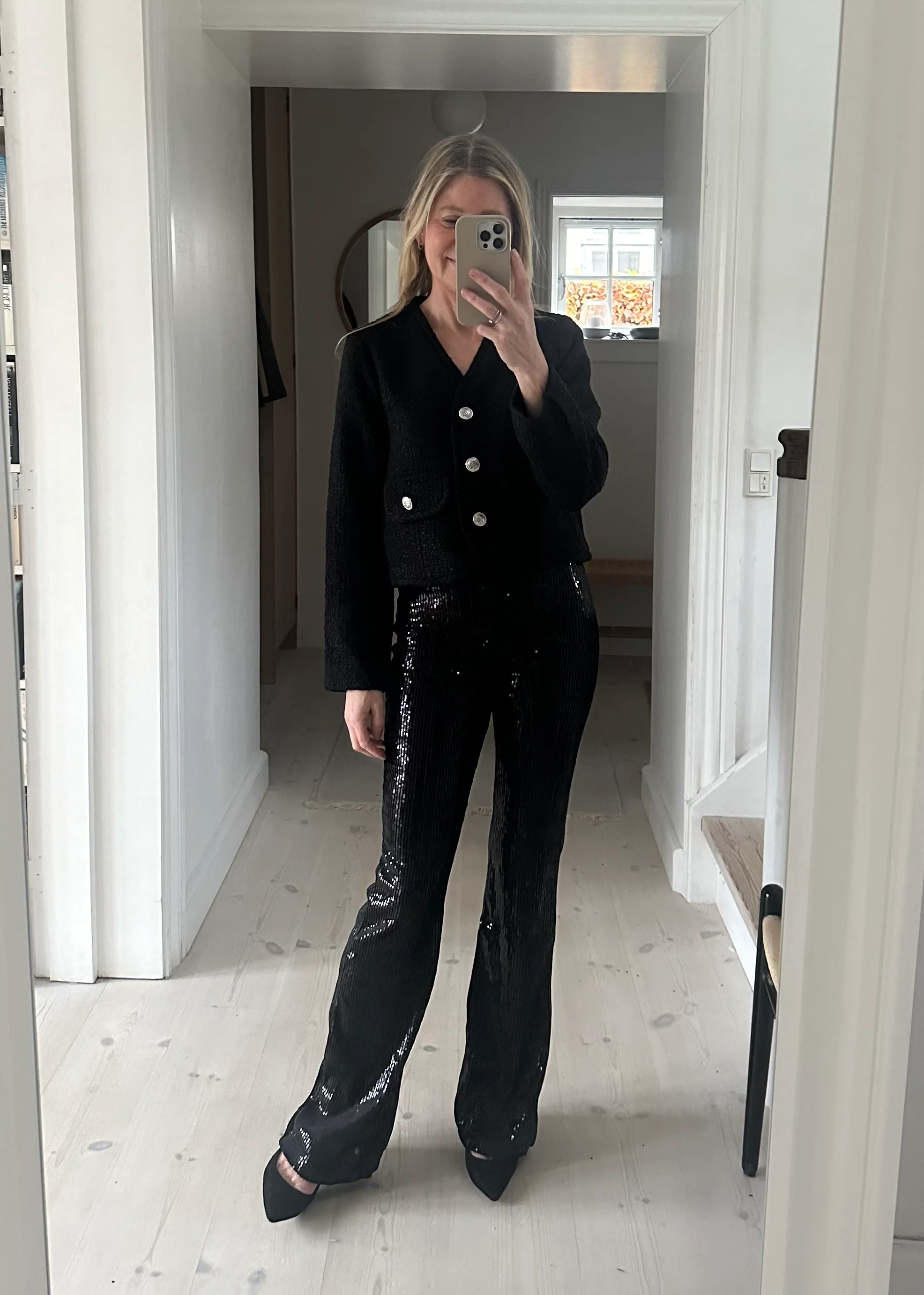 Minus MSHolli Flared Sequin pants black - Image 4