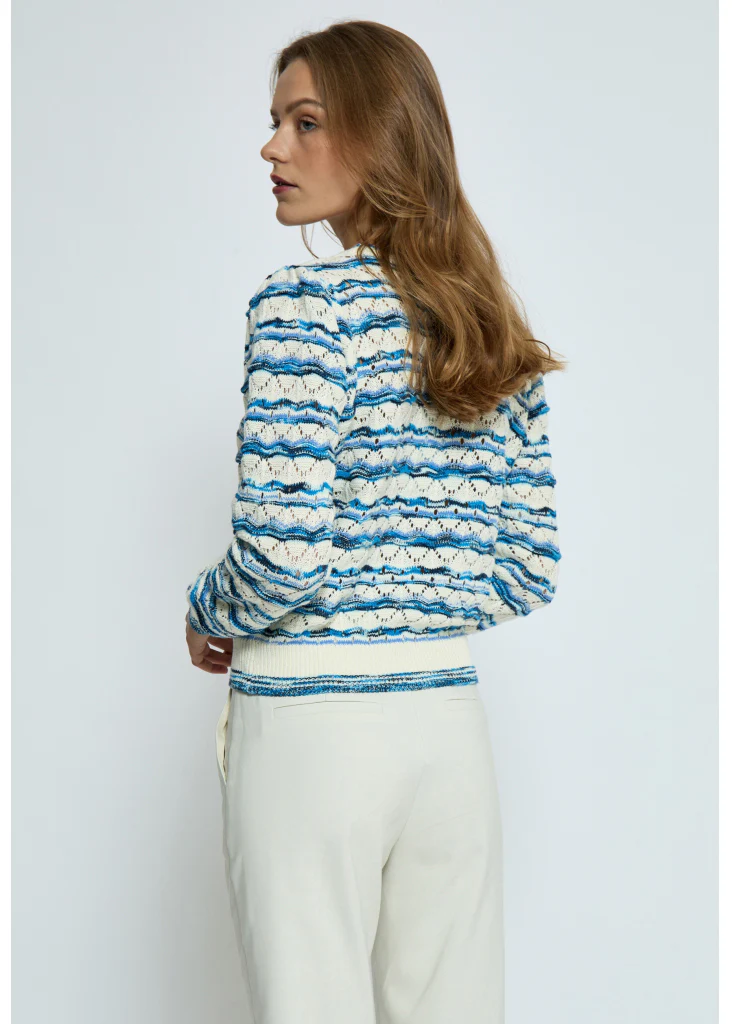 Minus MSKalima Round neck pullover blue bonnet - Image 5