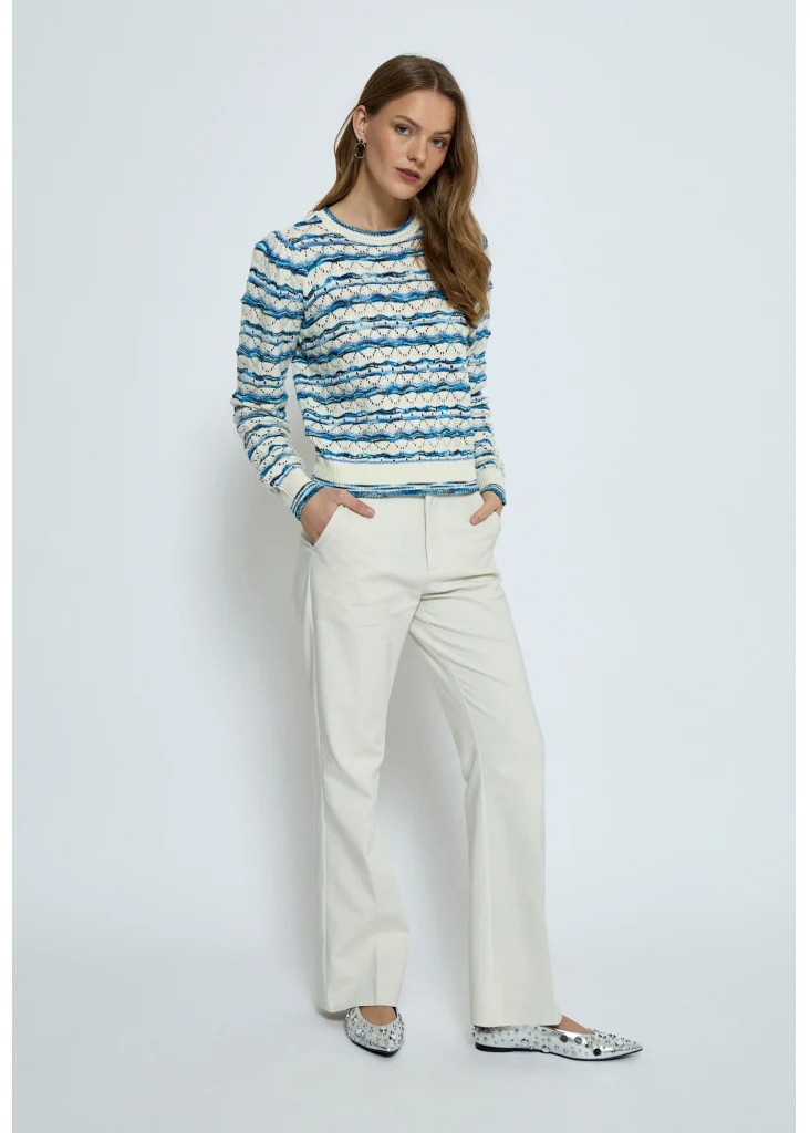 Minus MSKalima Round neck pullover blue bonnet - Image 6