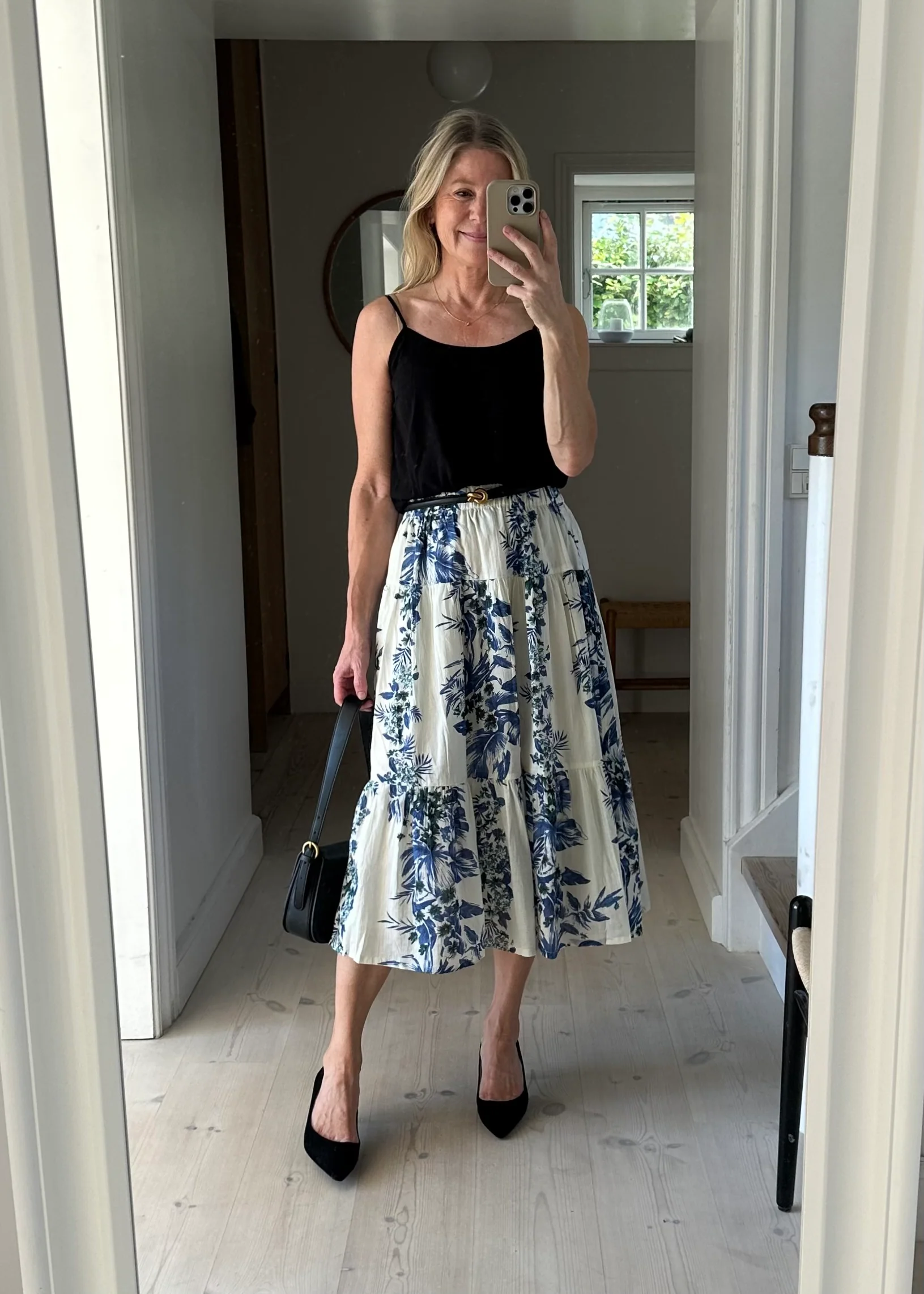 Lollys Laundry MorningLL Midi Skirt 20 Blue - Image 3